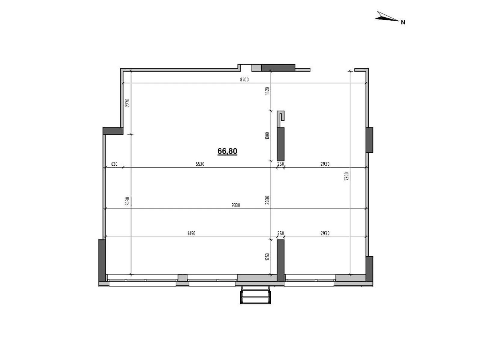 Продается офис 66.8 кв. м в бизнес-центре, цена: 109526 $ - фото 1