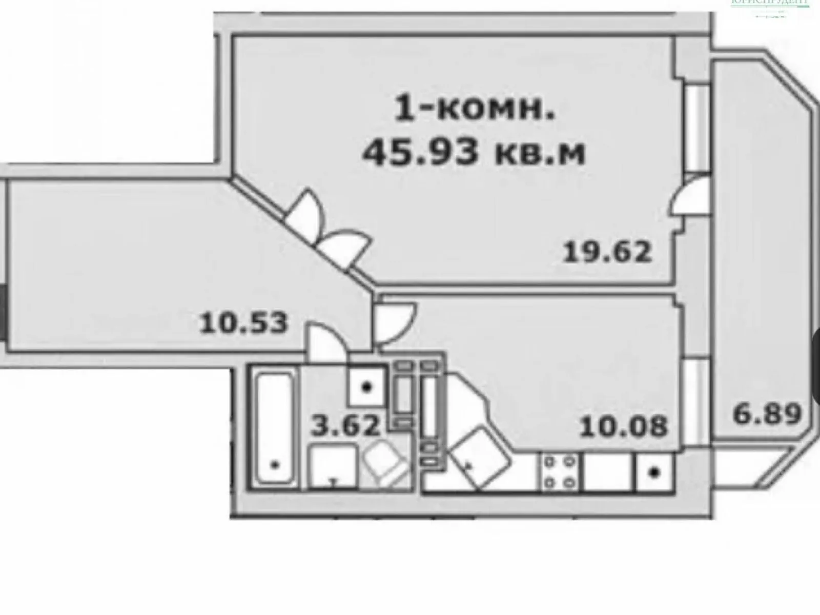 Продається 1-кімнатна квартира 46 кв. м у Одесі, вул. Артилерійська