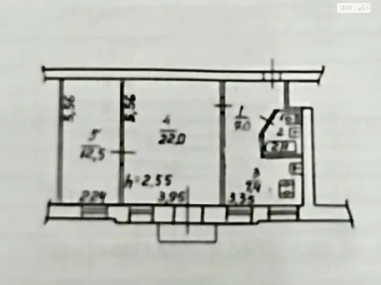 Продается 2-комнатная квартира 54 кв. м в Днепре, ул. Гончара Олеся - фото 1