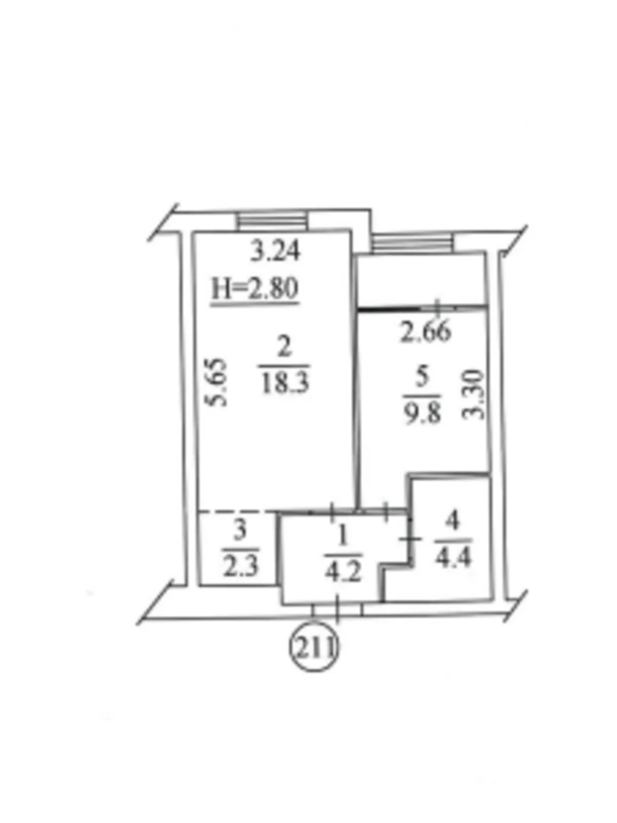 Продається 1-кімнатна квартира 42.2 кв. м у Чабанах - фото 2