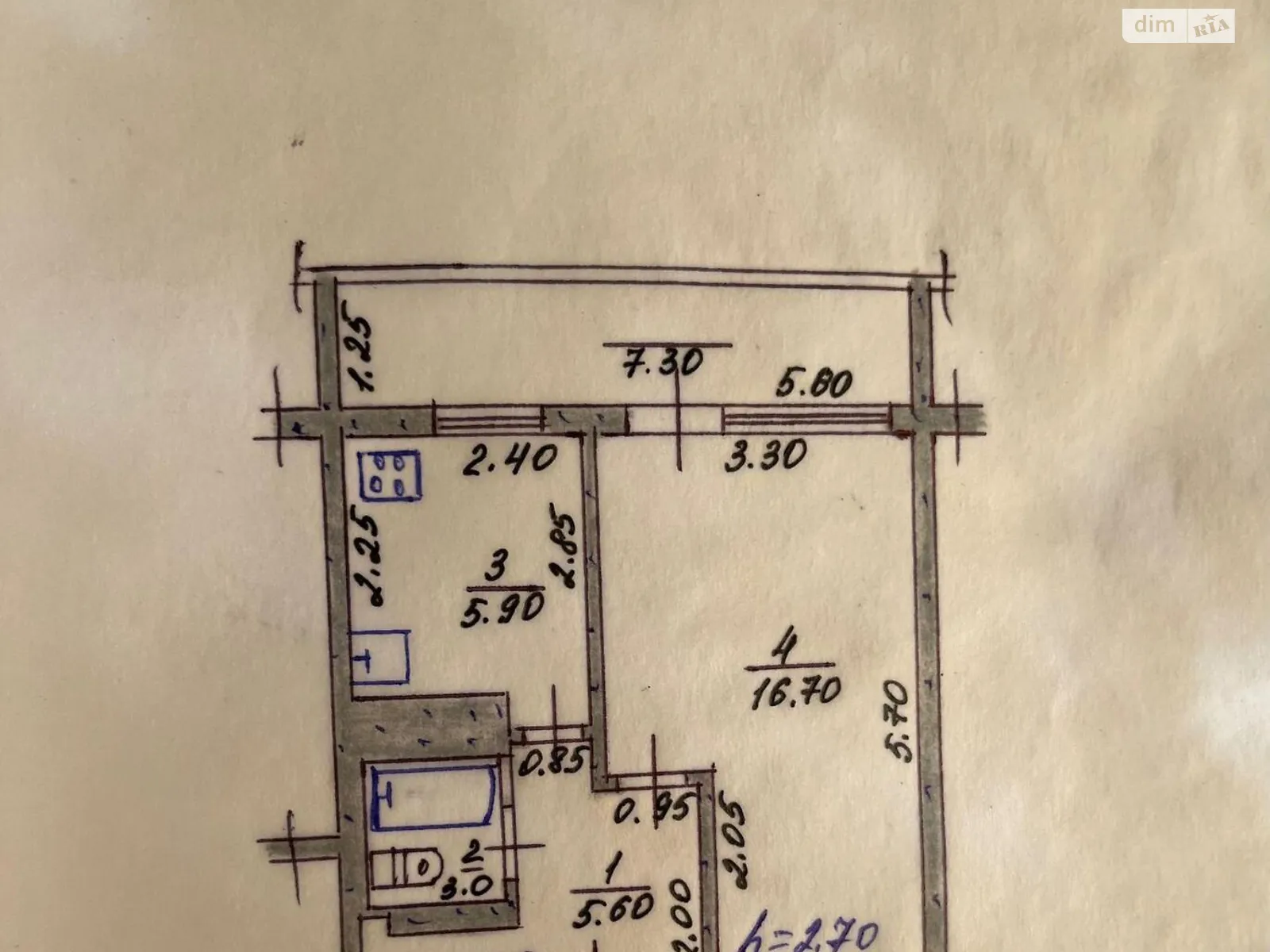 Продается 1-комнатная квартира 34 кв. м в Солоницевке, цена: 22000 $