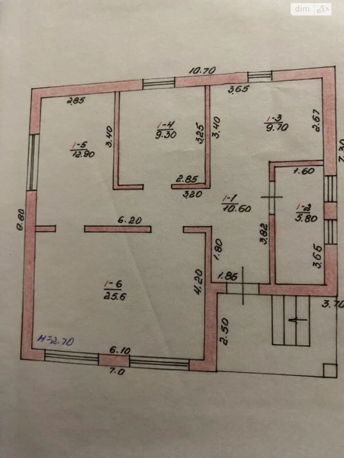 Продається одноповерховий будинок 74 кв. м з балконом - фото 2