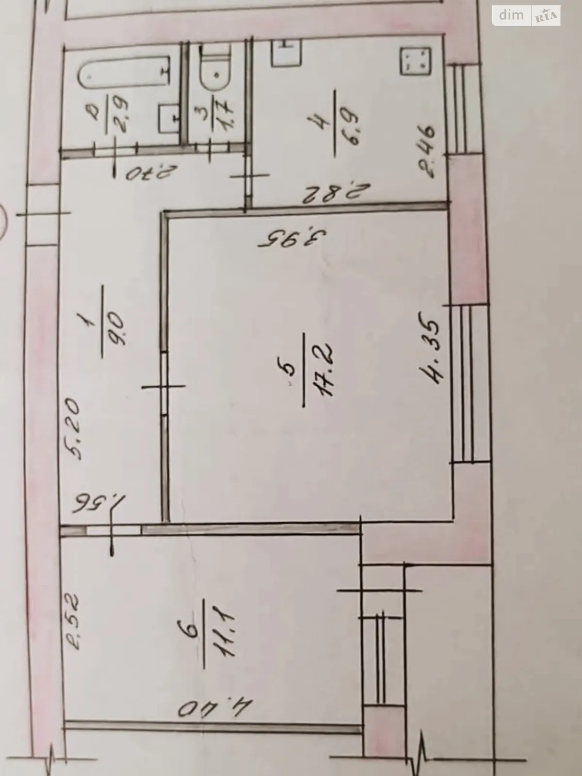 Продается 2-комнатная квартира 51 кв. м в Житомире, ул. Победы