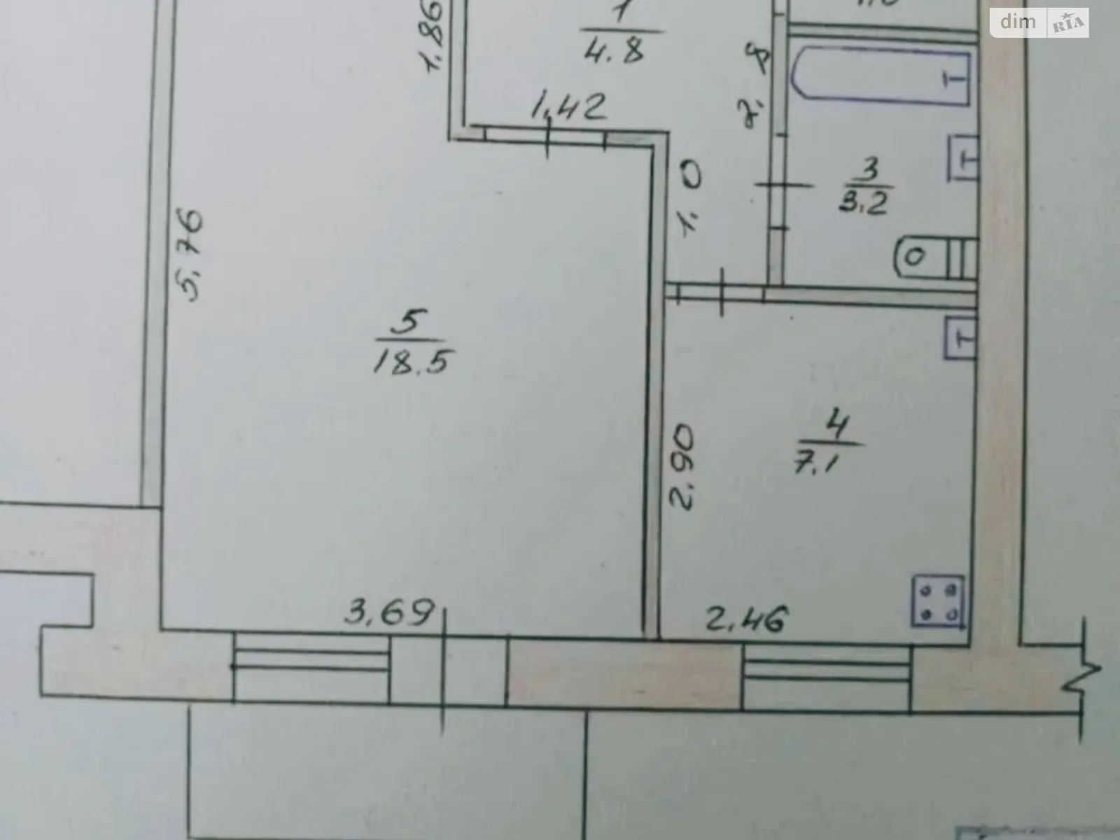 Продається 1-кімнатна квартира 36 кв. м у Житомирі, вул. Покровська