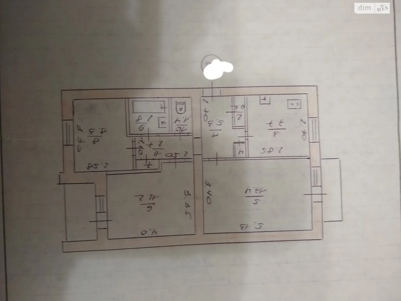 3-комнатная квартира 62 кв. м в Запорожье, цена: 29000 $