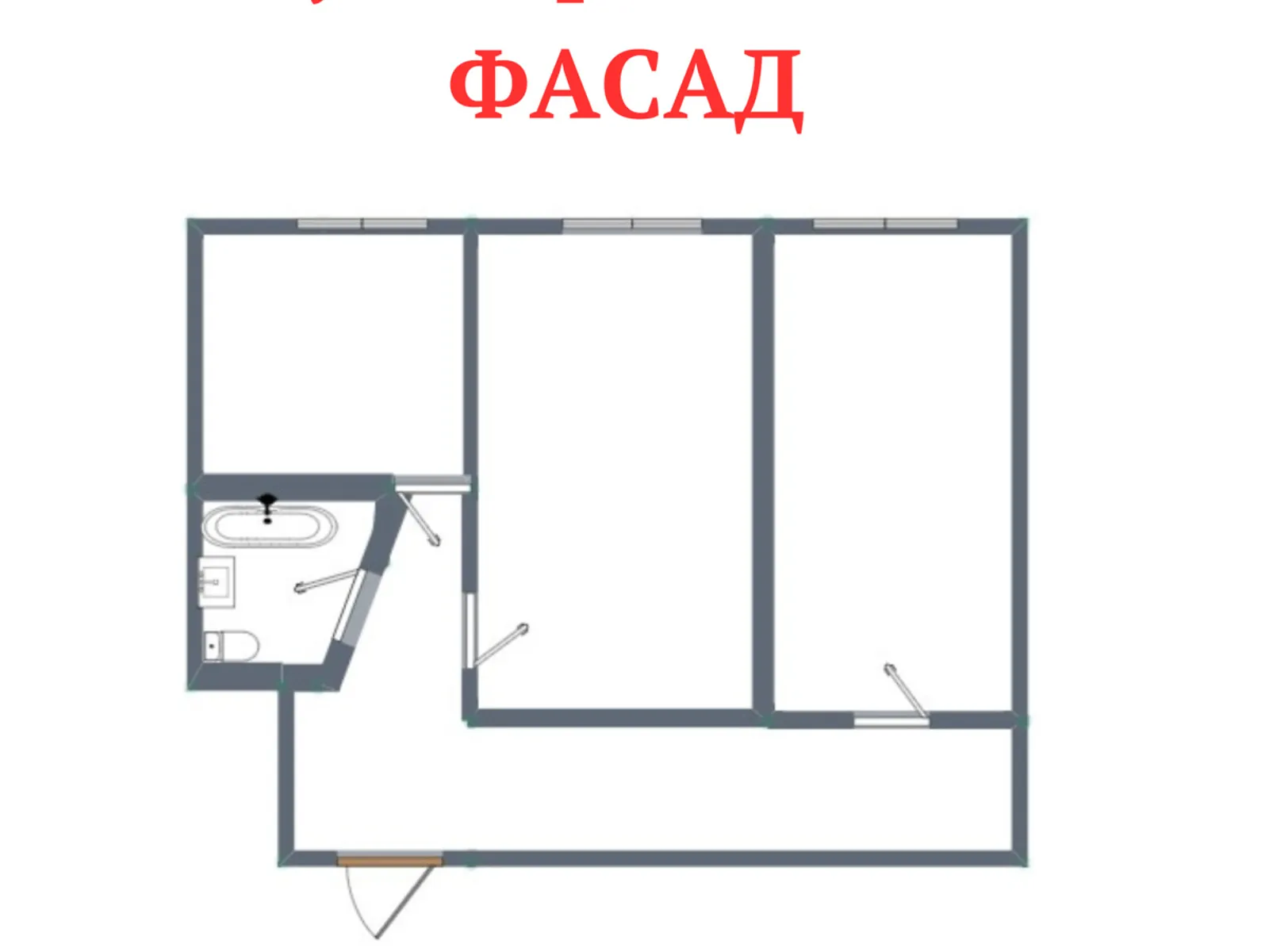 Продається приміщення вільного призначення 42 кв. м в 5-поверховій будівлі, цена: 49000 $