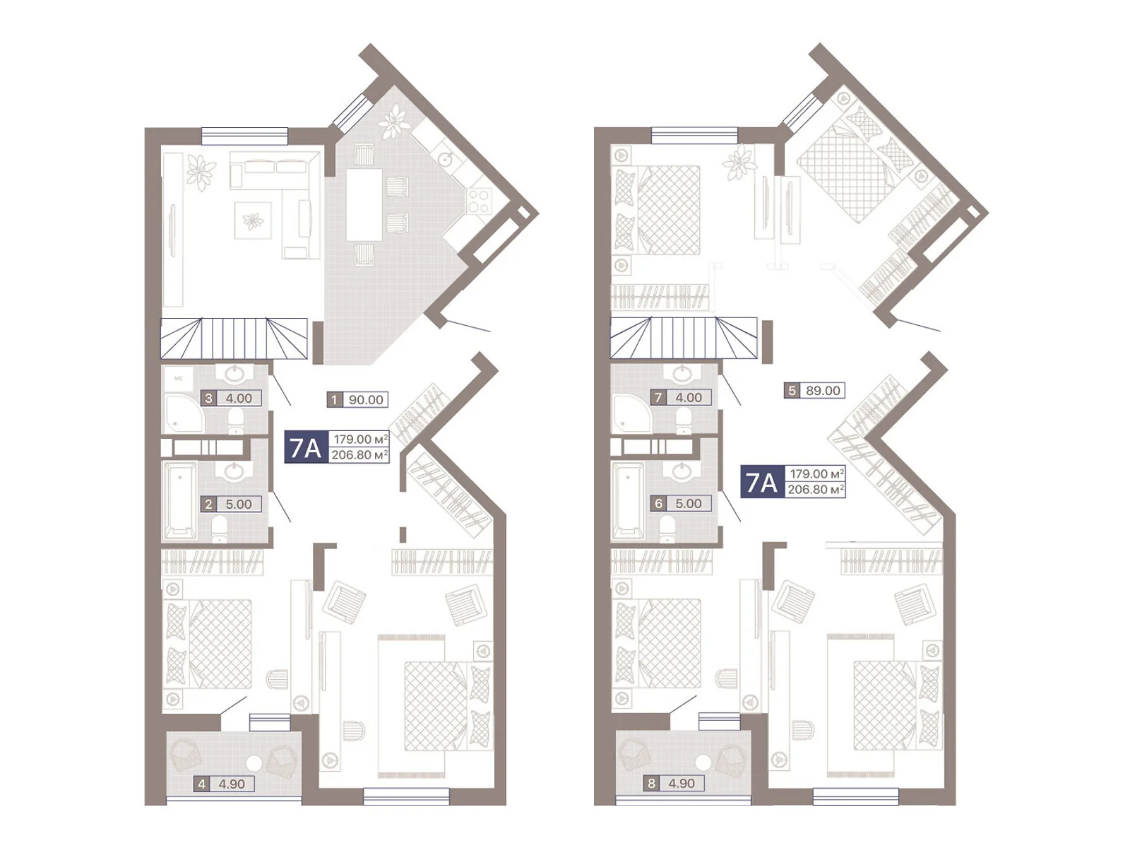 Продается 6-комнатная квартира 206.8 кв. м в Киеве, ул. Половецкая, 4