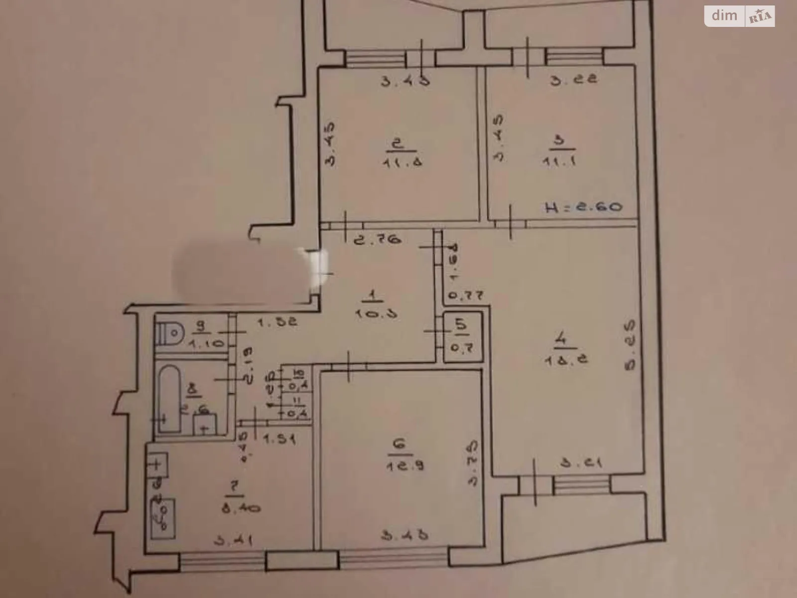 Продається 4-кімнатна квартира 84 кв. м у Харкові, просп. Перемоги, 71Б