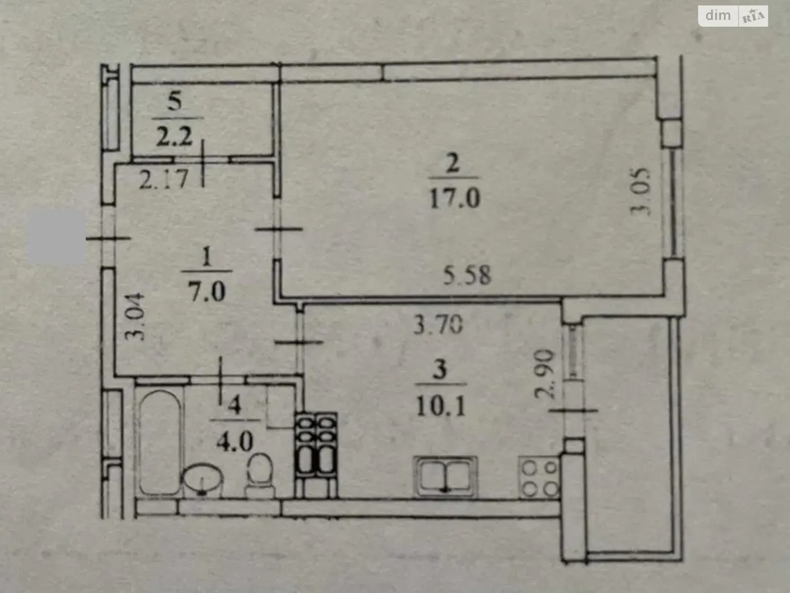 Продается 1-комнатная квартира 41 кв. м в Киеве, цена: 52000 $ - фото 1