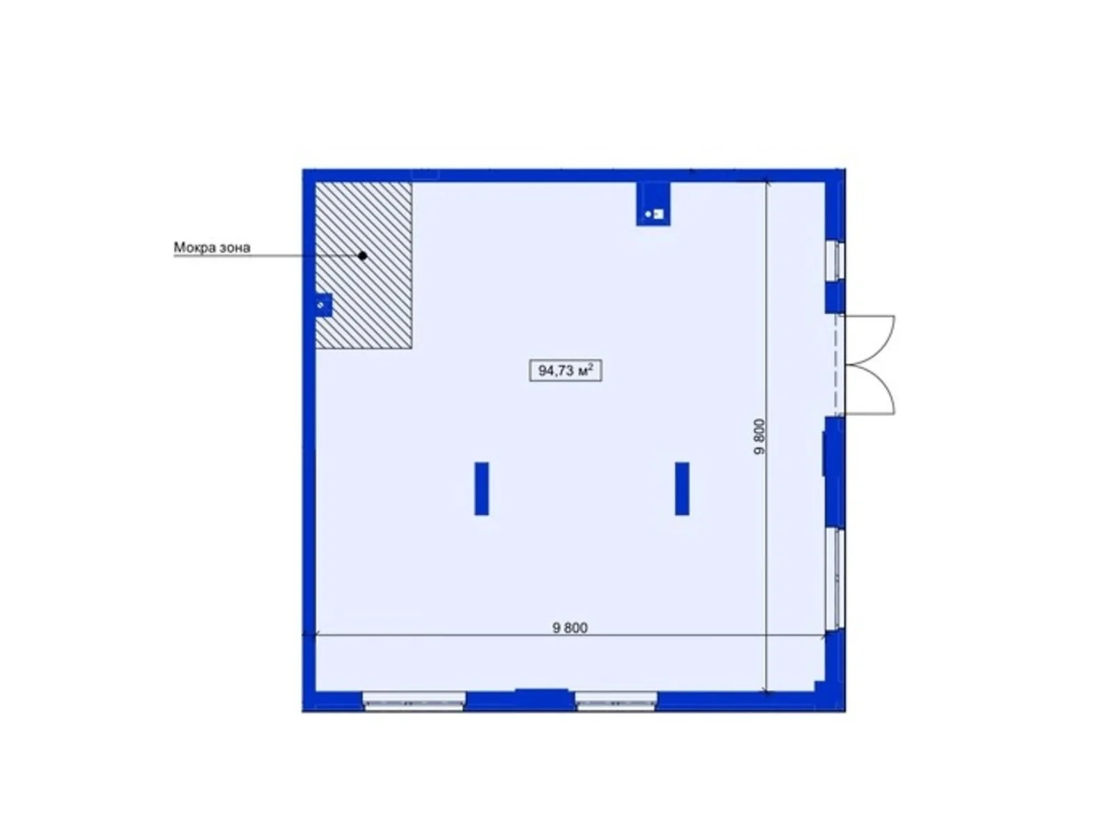 Продается офис 95 кв. м в бизнес-центре, цена: 156750 $