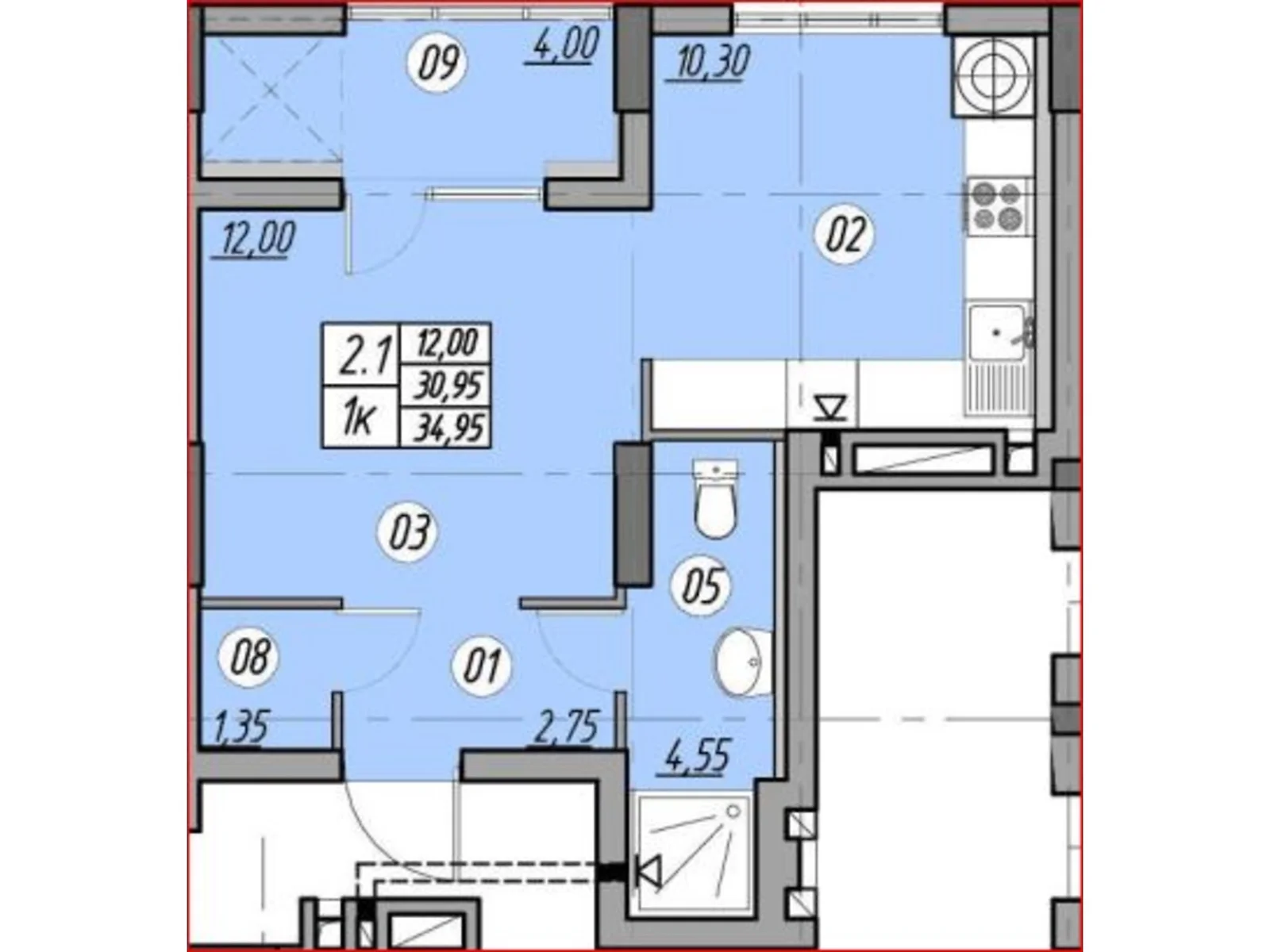 ул. Полковника Данила Нечая, 25 Новый свет,Тернополь, цена: 26195 $