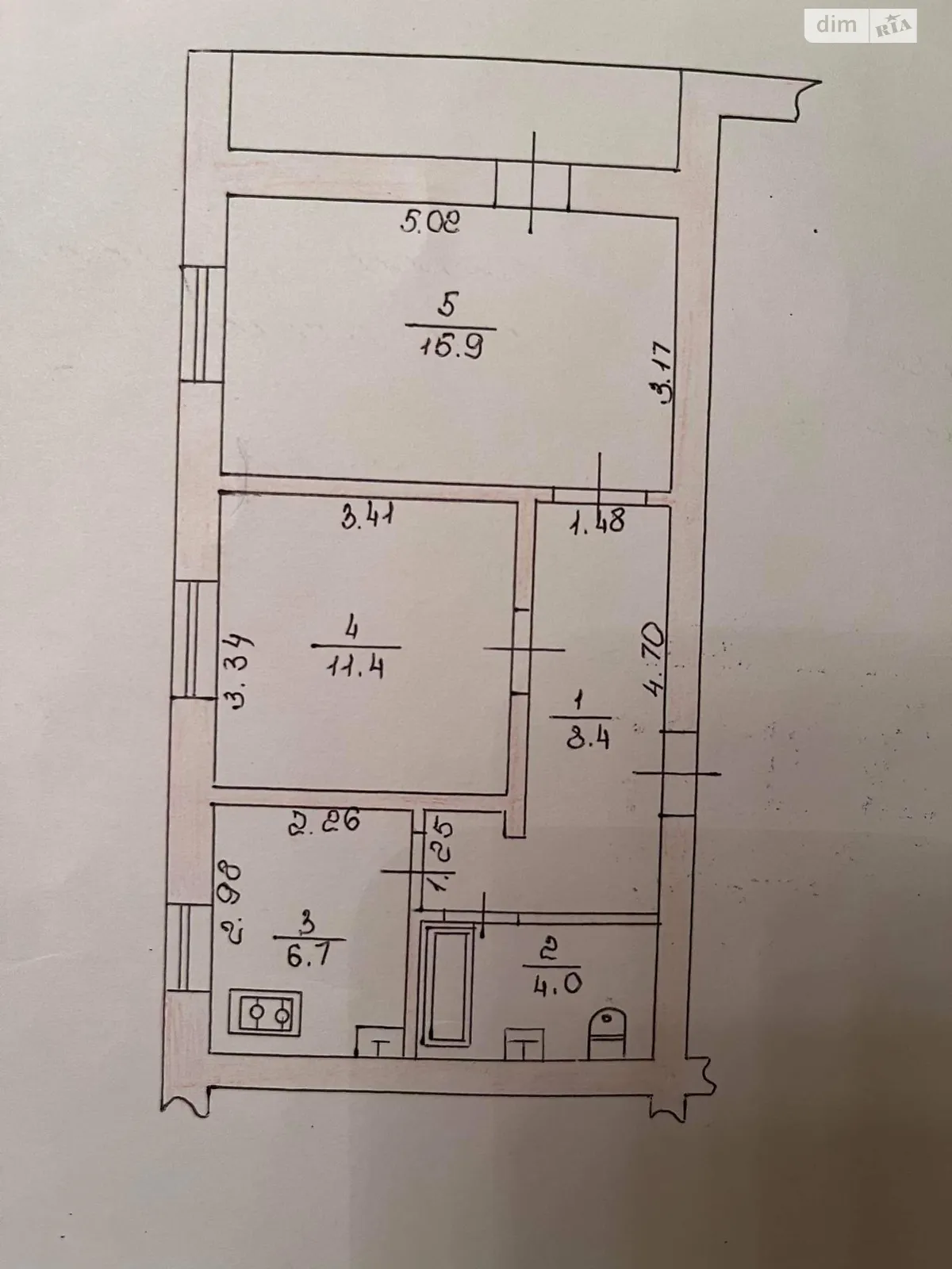 Продається 2-кімнатна квартира 52 кв. м у Горохові, цена: 26500 $