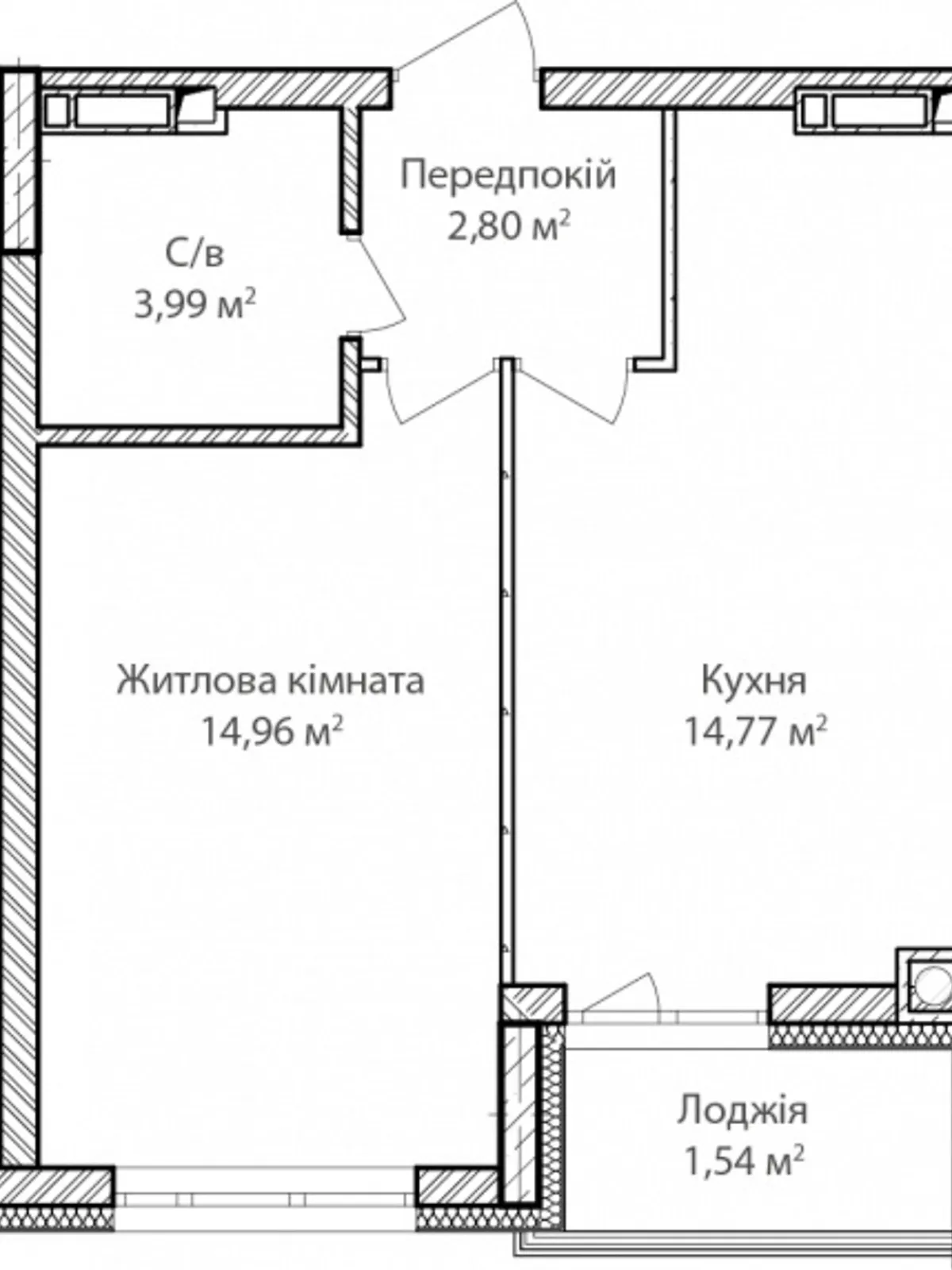 Продається 1-кімнатна квартира 38 кв. м у Ірпені, вул. Достоєвського, 18