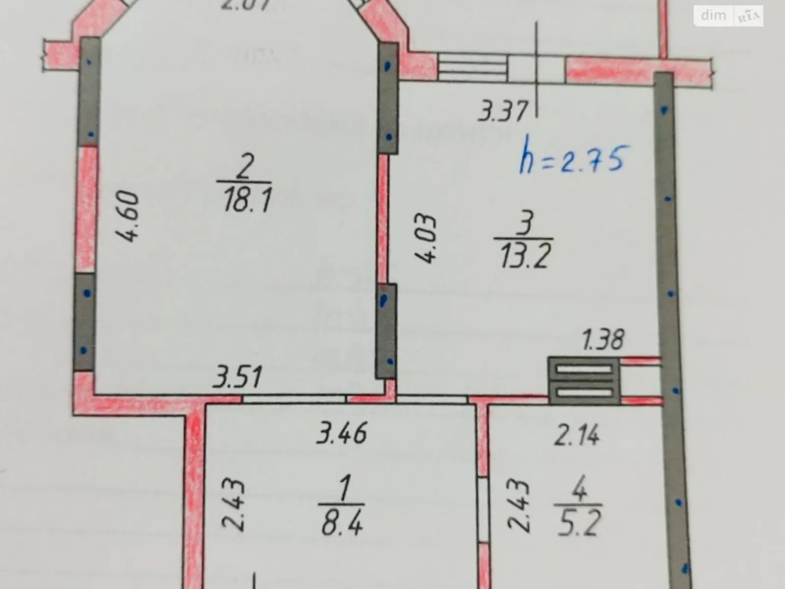 Продается 1-комнатная квартира 44 кв. м в Коцюбинском, ул. Пономарёва, 26/1