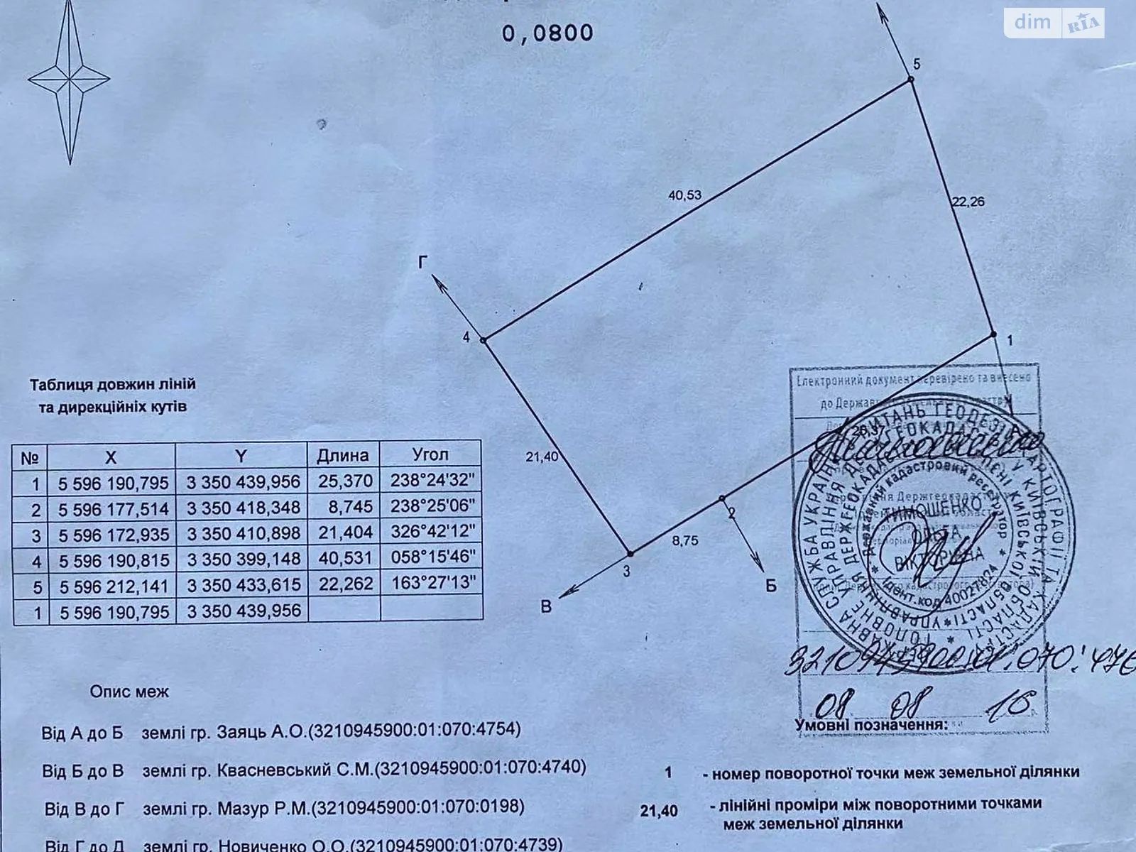 Продается земельный участок 8 соток в Киевской области, цена: 22000 $