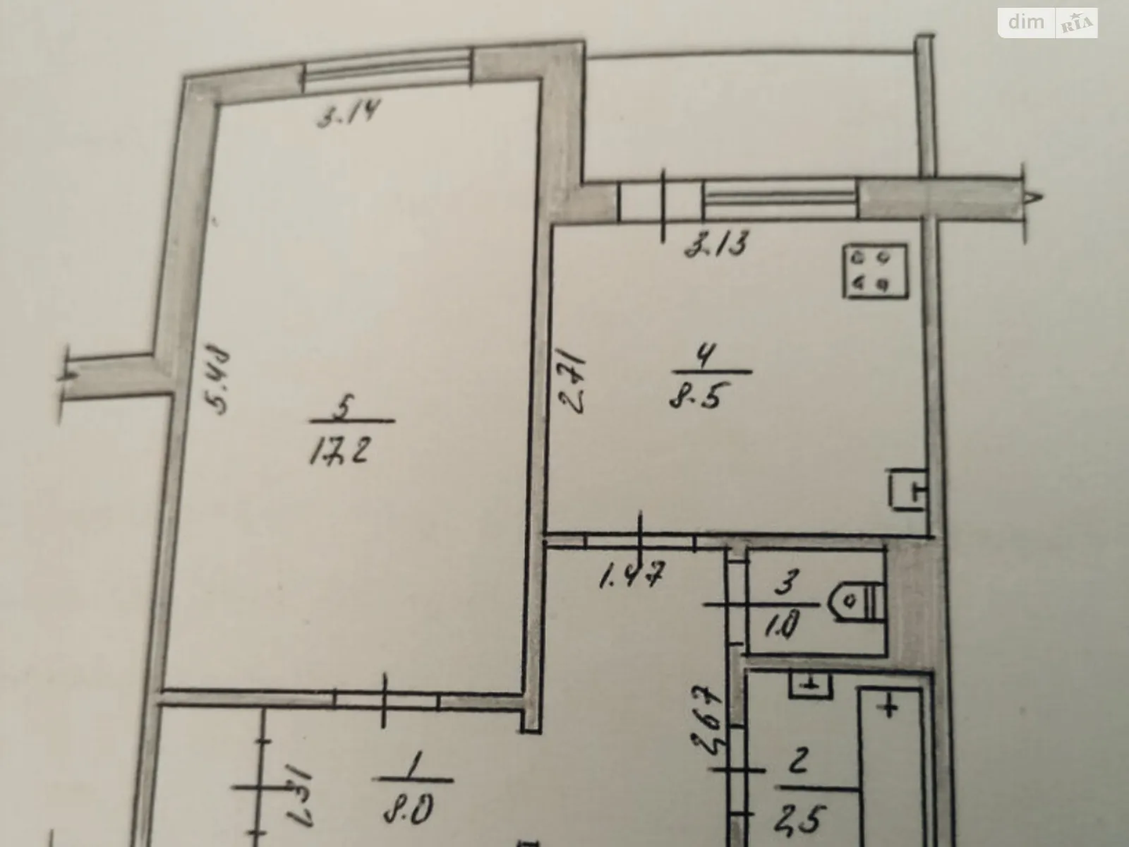 Продається 2-кімнатна квартира 39 кв. м у Житомирі, вул. Михайла Грушевського, 71/105