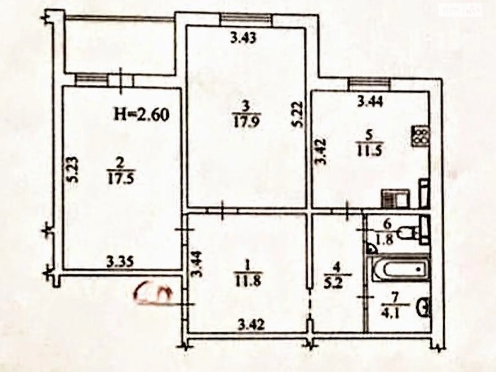 Продається 2-кімнатна квартира 75 кв. м у Києві, просп. Науки, 60