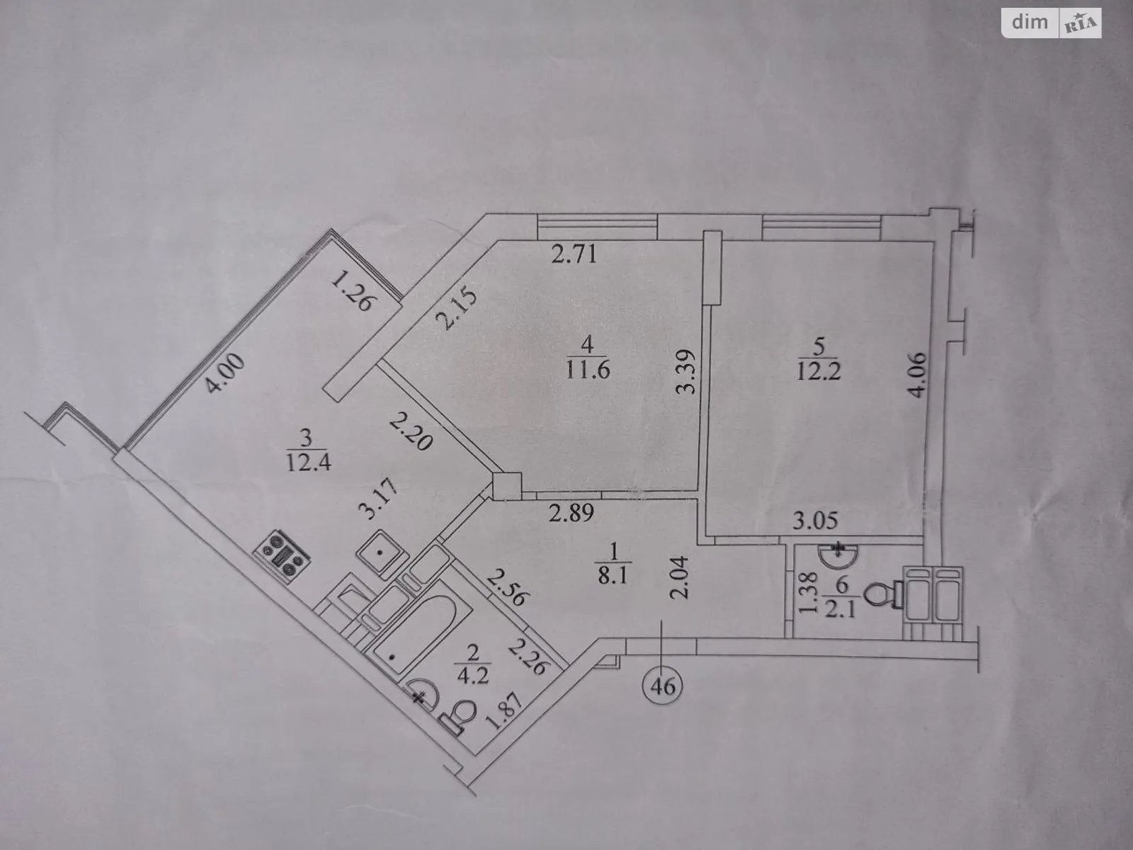 Продается 2-комнатная квартира 58 кв. м в Ирпене, ул. Севериновская