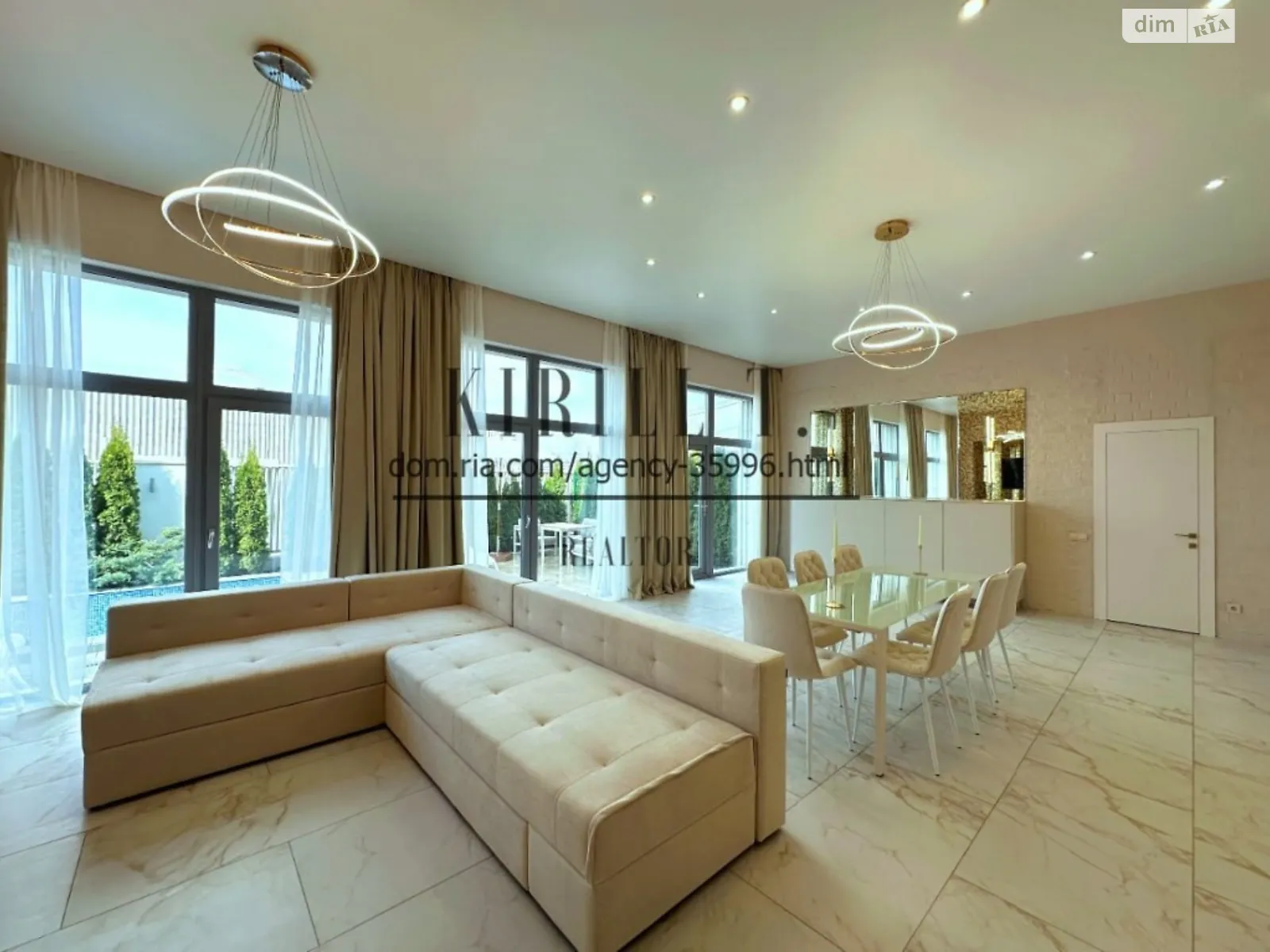 Сдается в аренду дом на 2 этажа 120 кв. м с бассейном, цена: 1800 $ - фото 1