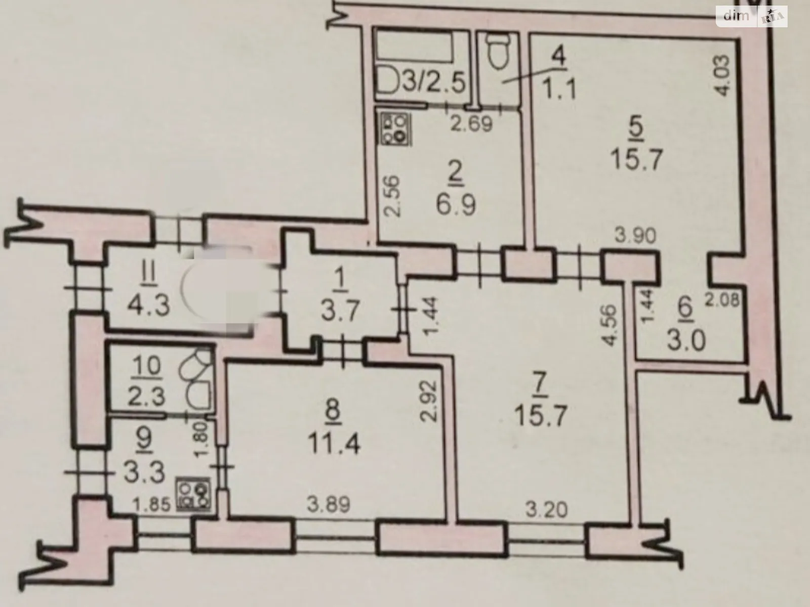 Продается 3-комнатная квартира 66 кв. м в Николаеве, ул. Потемкинская, 110