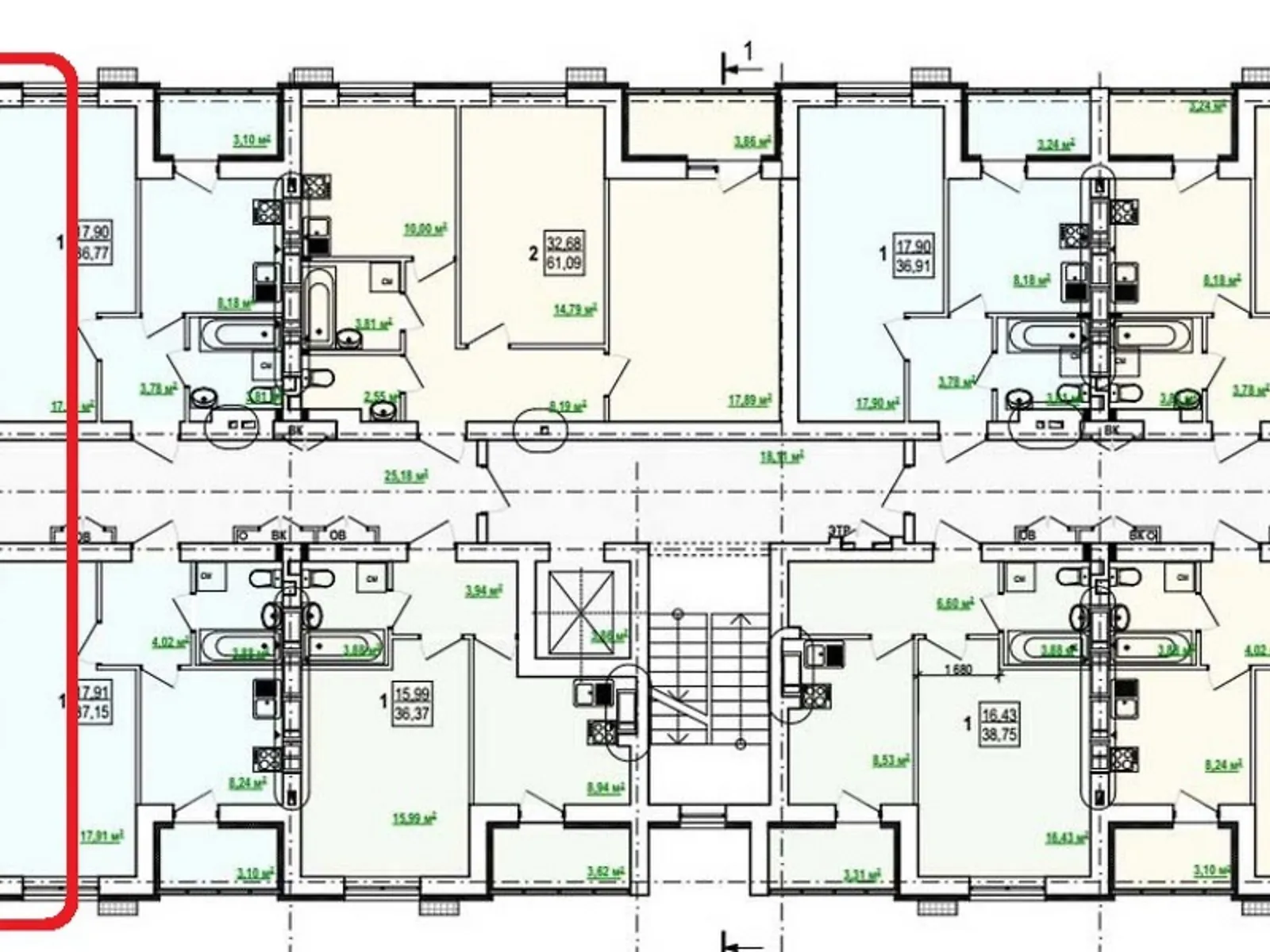 Продається 2-кімнатна квартира 79 кв. м у Харкові, вул. Борткевича, 11 - фото 1