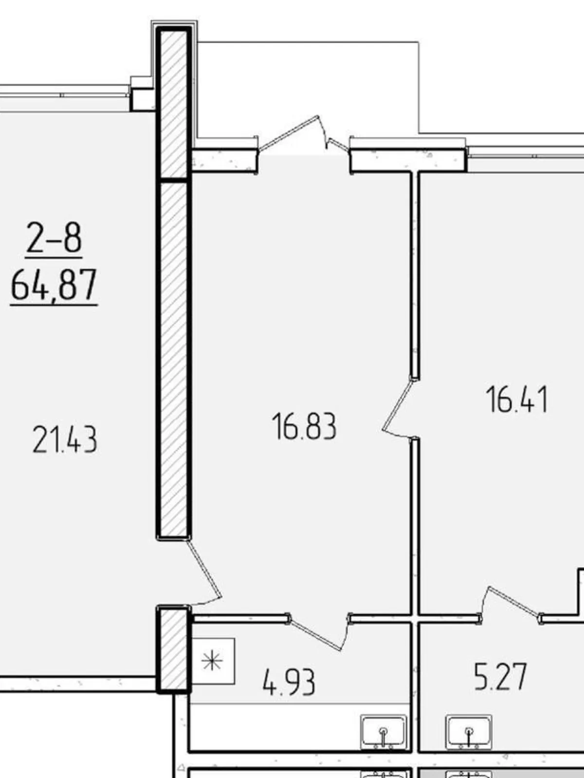 Продается помещения свободного назначения 65 кв. м в 24-этажном здании, цена: 112000 $ - фото 1