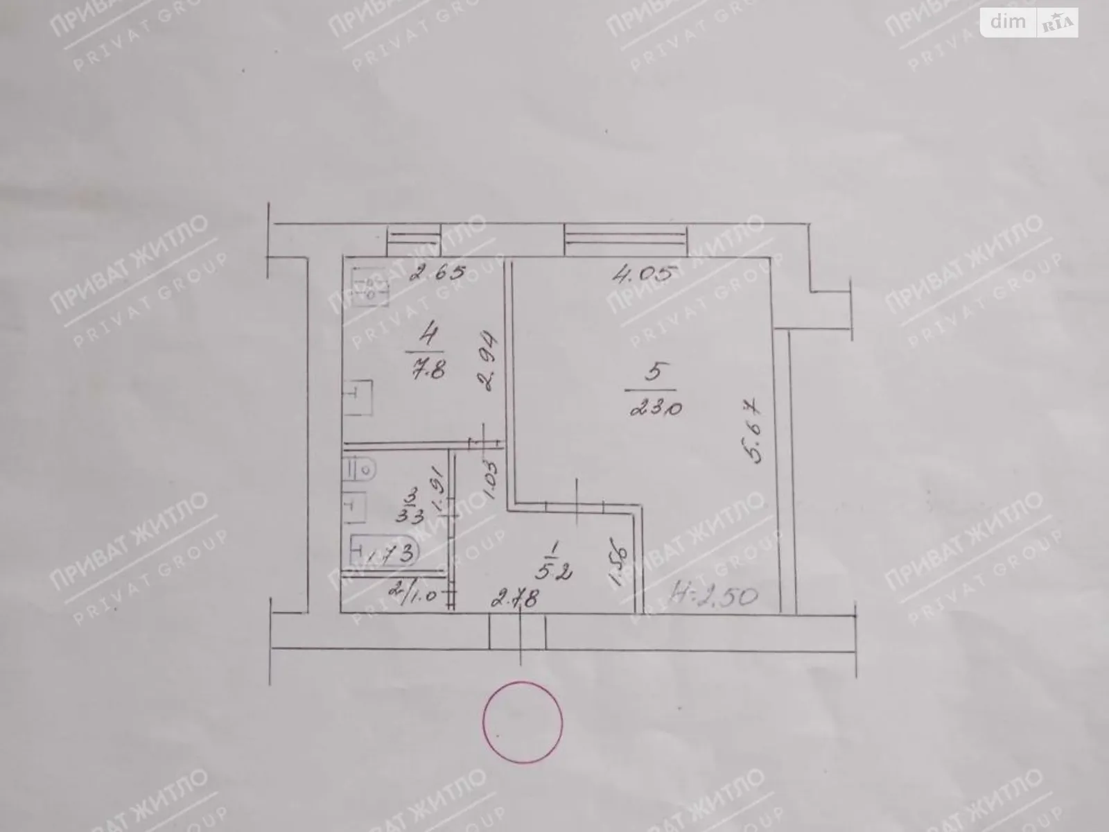 Продається 1-кімнатна квартира 37 кв. м у Полтаві, цена: 30000 $ - фото 1