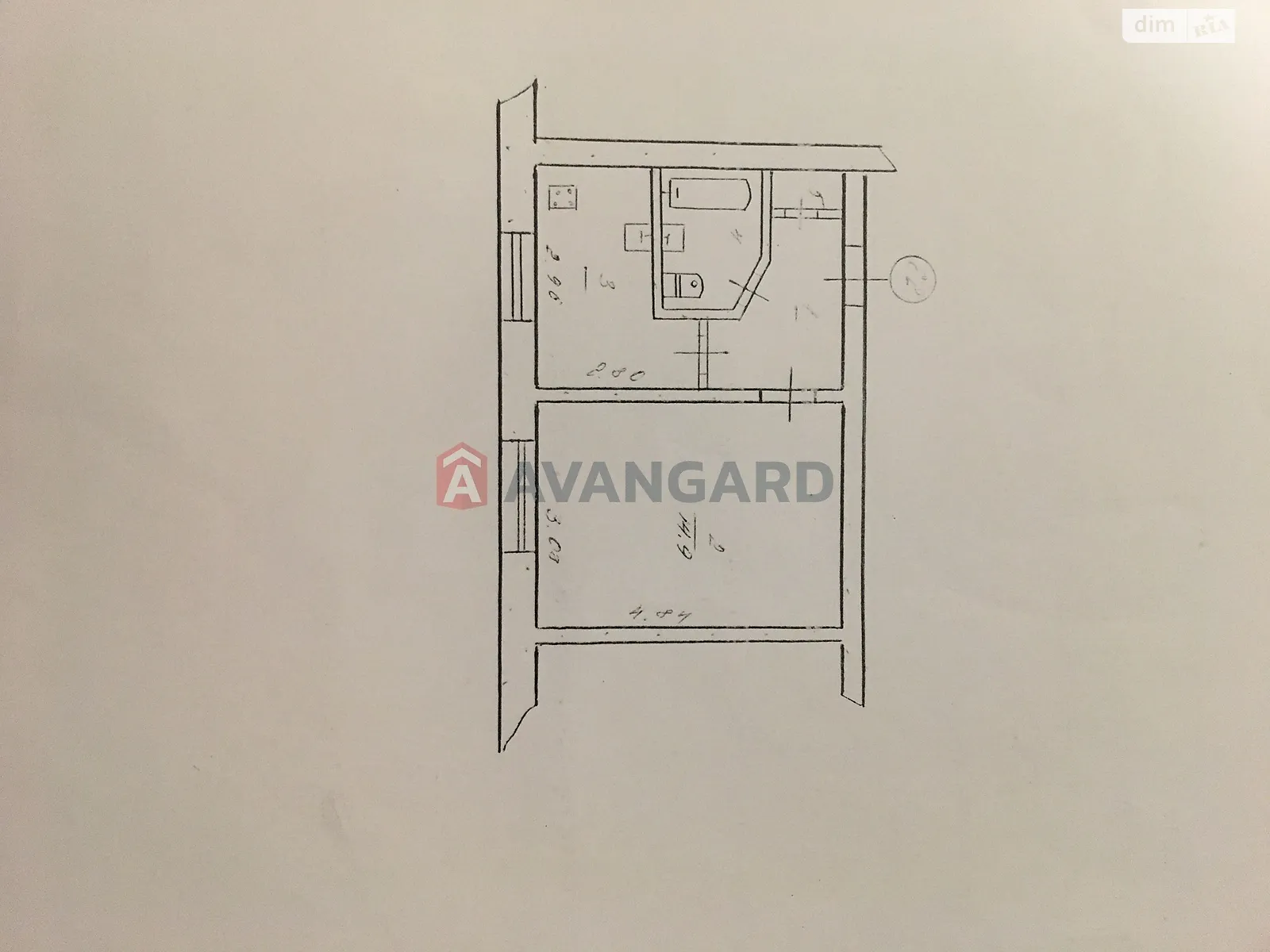 Продається 1-кімнатна квартира 29 кв. м у Кам'янському, цена: 11150 $