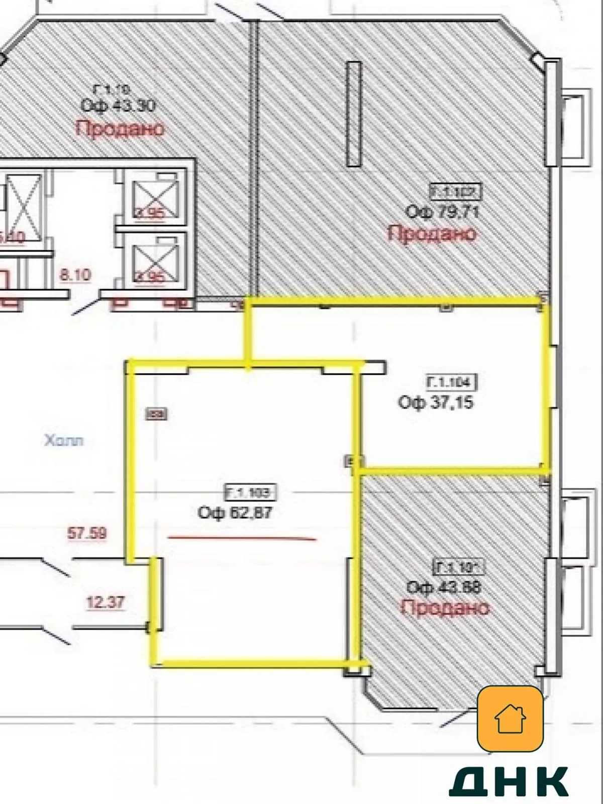 Продается офис 100 кв. м в бизнес-центре, цена: 180000 $