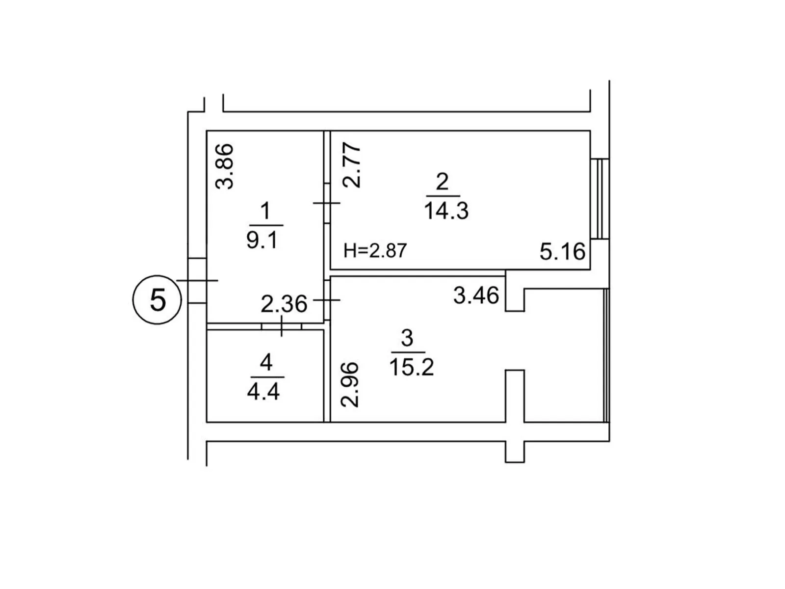 Продается 1-комнатная квартира 43 кв. м в Киеве, ул. Христины Сушко, 10 - фото 1