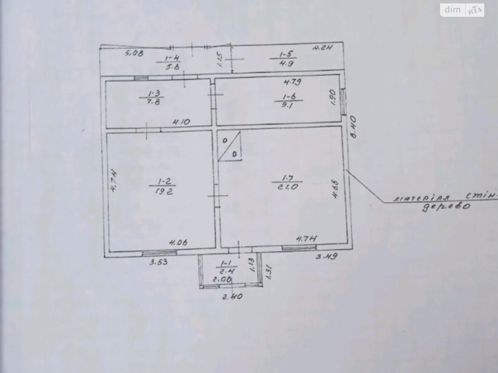 Продается одноэтажный дом 70 кв. м с камином, цена: 6500 $ - фото 1