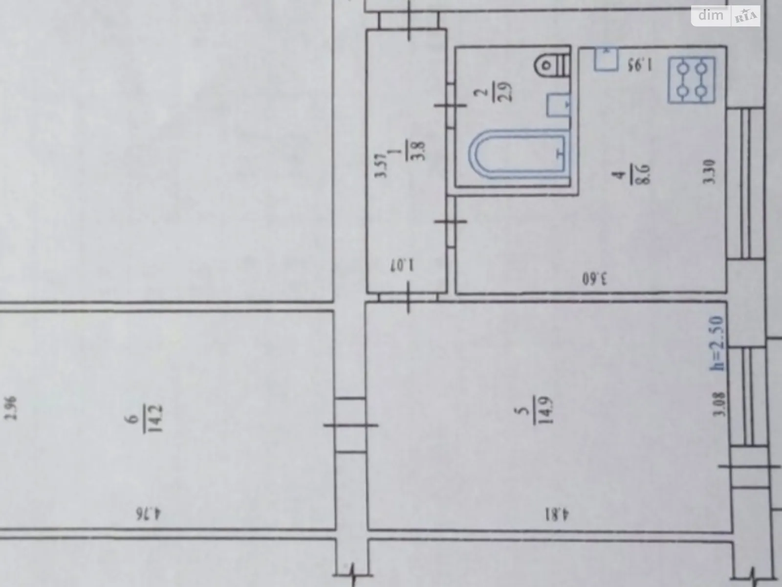 Продається 2-кімнатна квартира 47 кв. м у Полтаві, цена: 47000 $