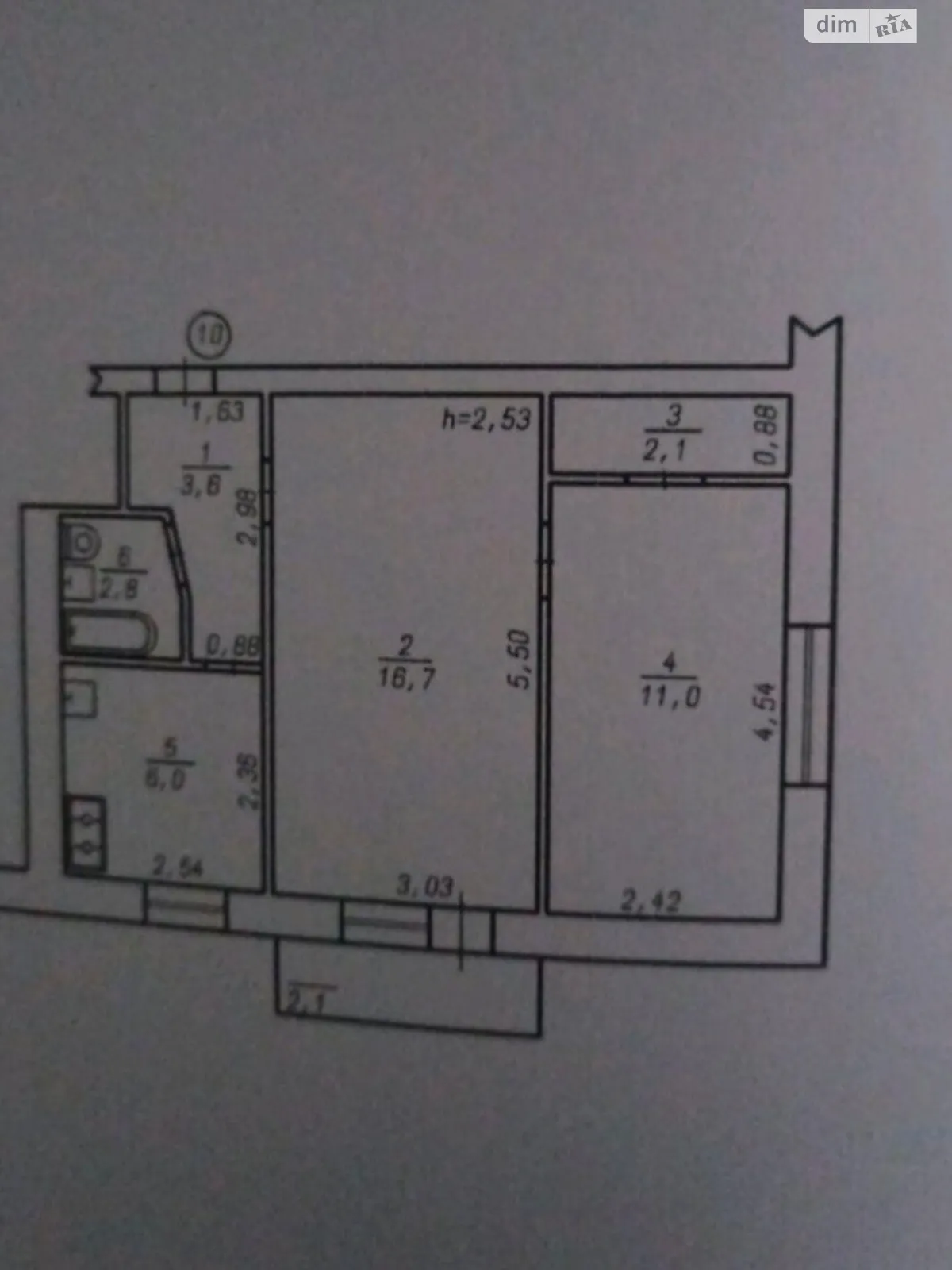 Продается 2-комнатная квартира 44 кв. м в Хмельницком - фото 2