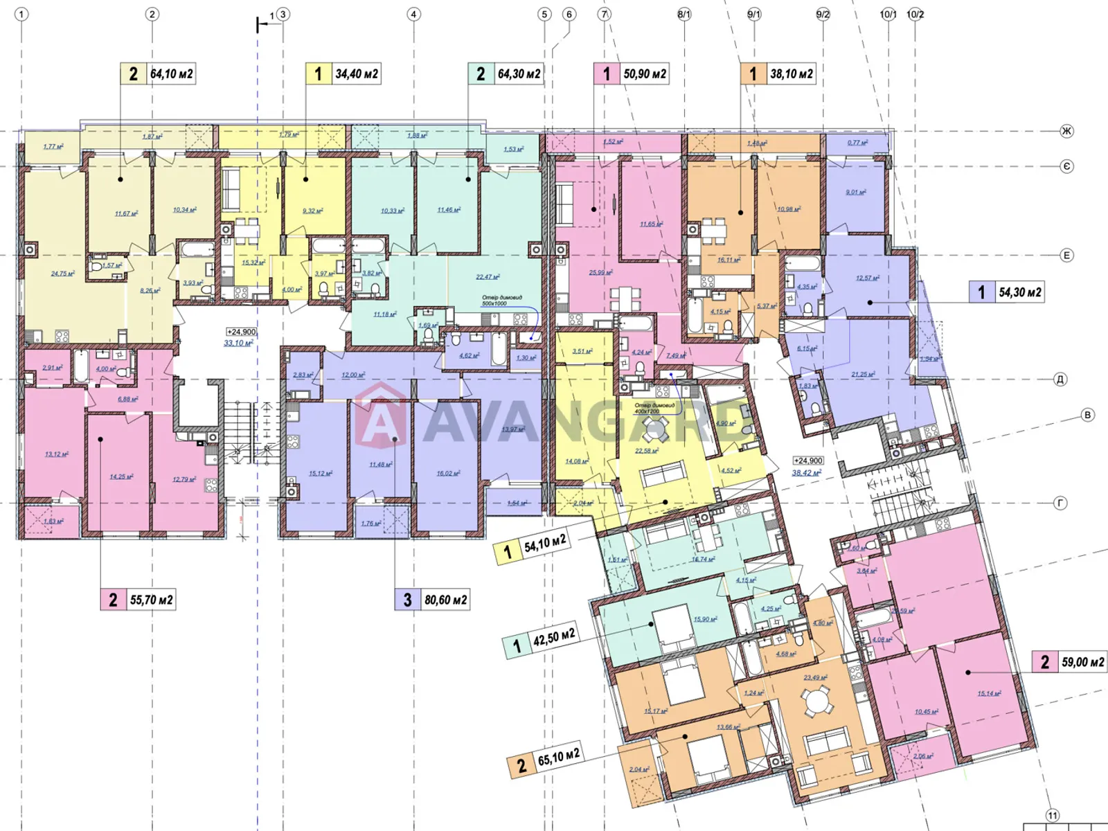 Продается 2-комнатная квартира 55 кв. м в Львове - фото 2