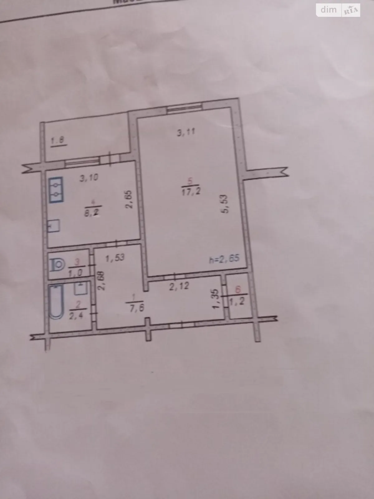 Продается 1-комнатная квартира 40 кв. м в Хмельницком - фото 3