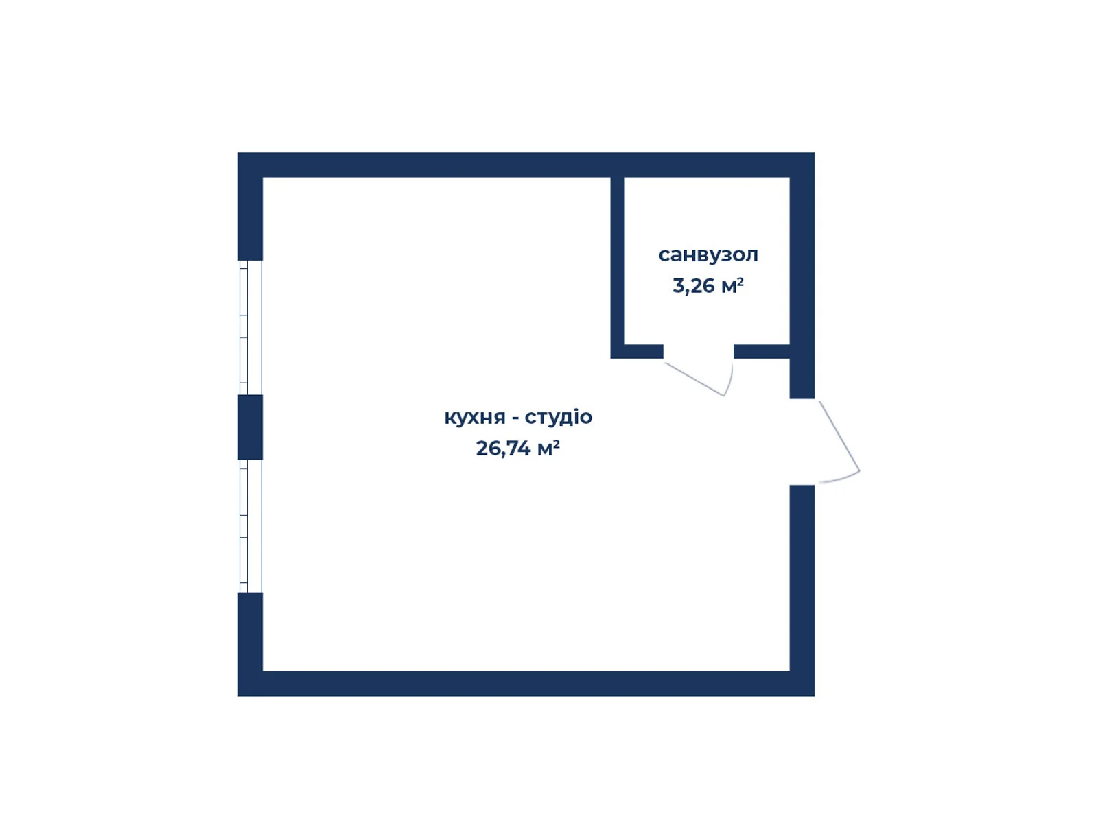 Продается 1-комнатная квартира 30 кв. м в Киеве, цена: 33000 $ - фото 1