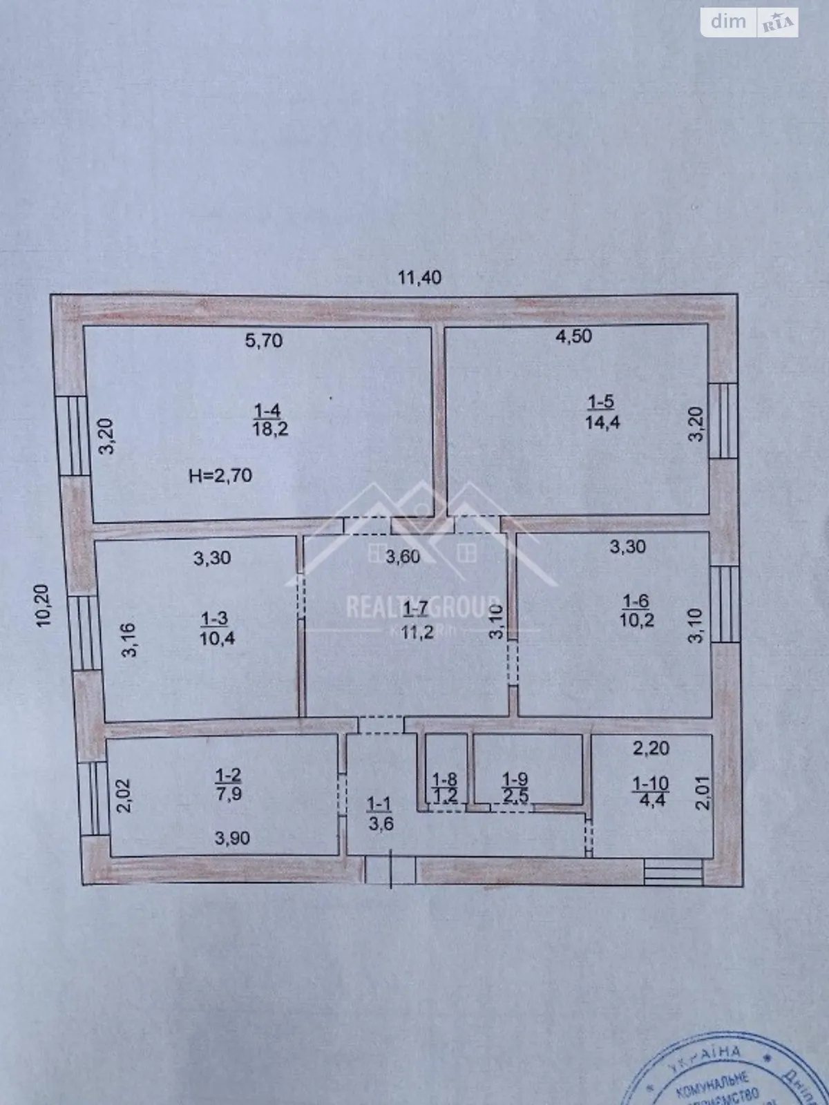 Продається одноповерховий будинок 84 кв. м з банею/сауною, цена: 6800 $