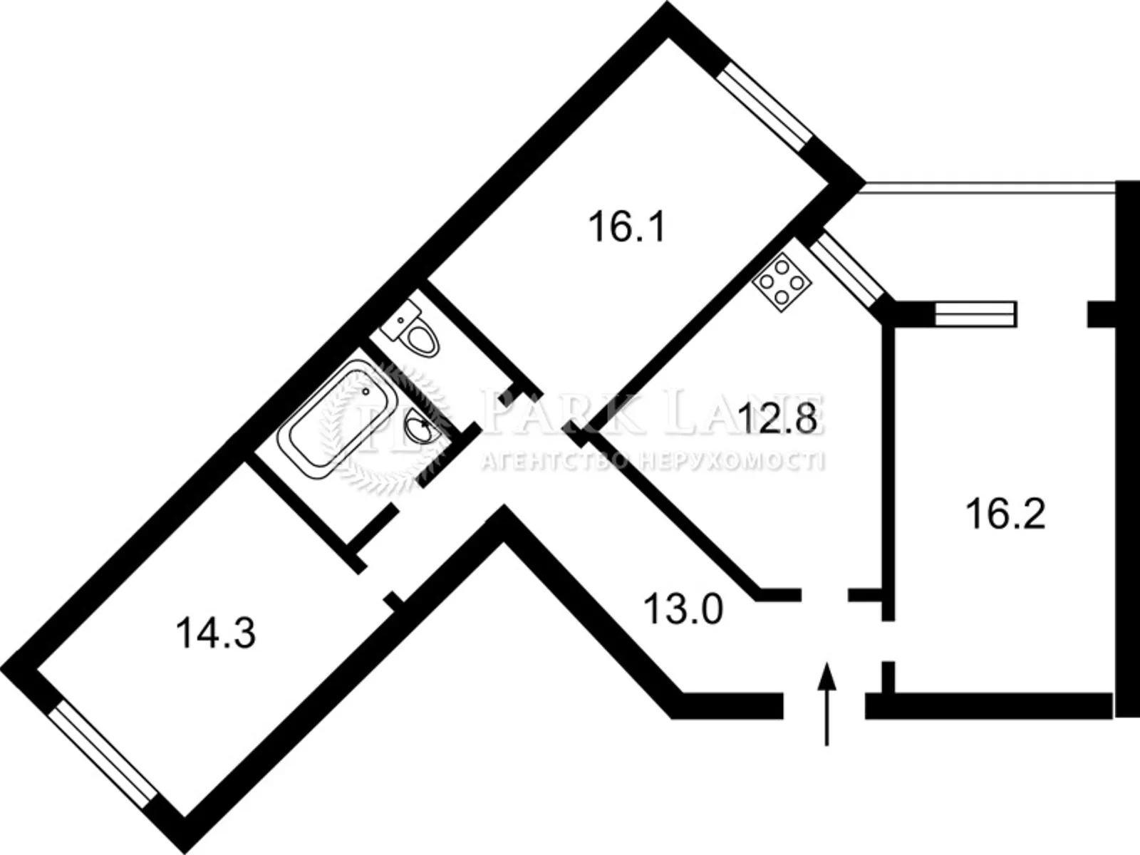 Продается 3-комнатная квартира 84 кв. м в Киеве, ул. Львовская, 15