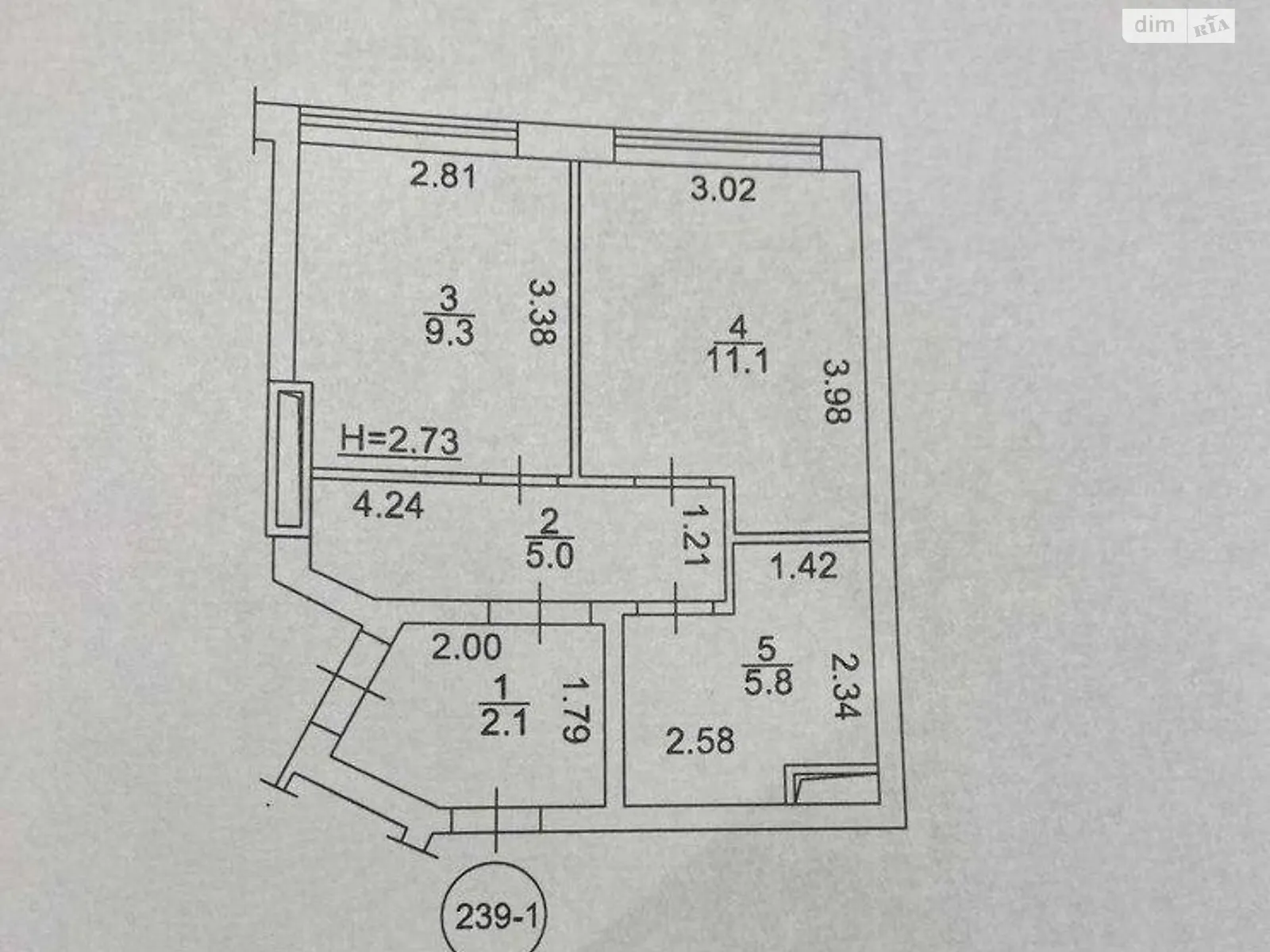 Продается 1-комнатная квартира 33.3 кв. м в Киеве - фото 3