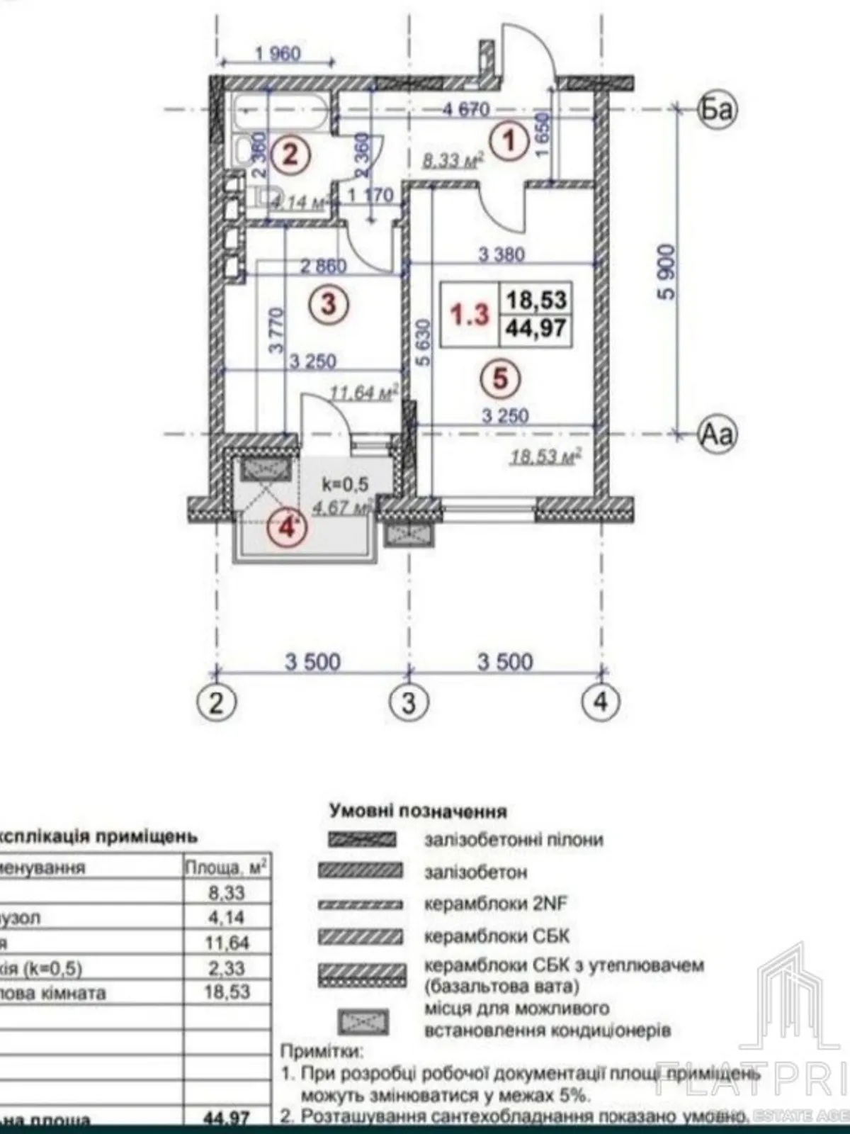 Продається 1-кімнатна квартира 47 кв. м у Києві, вул. Бульварно-Кудрявська, 17 - фото 1