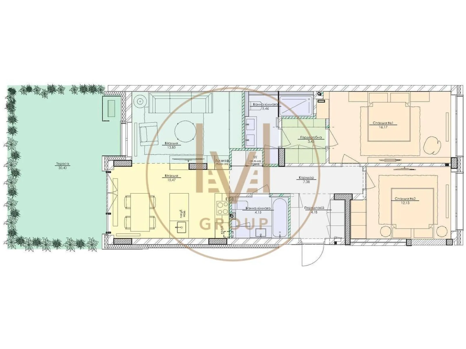 Продается 3-комнатная квартира 113 кв. м в Киеве, ул. Гарета Джонса(Семьи Хохловых), 8