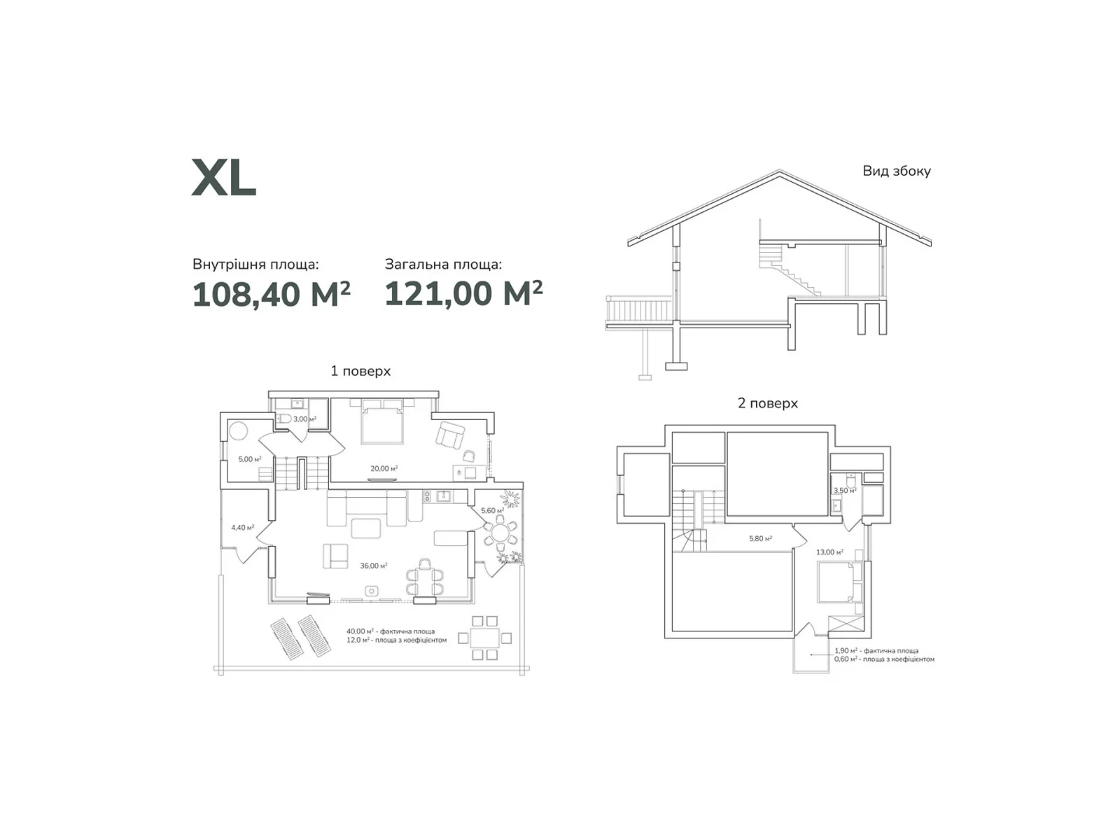 Продается дом на 2 этажа 121 кв. м с мансардой, цена: 363000 $