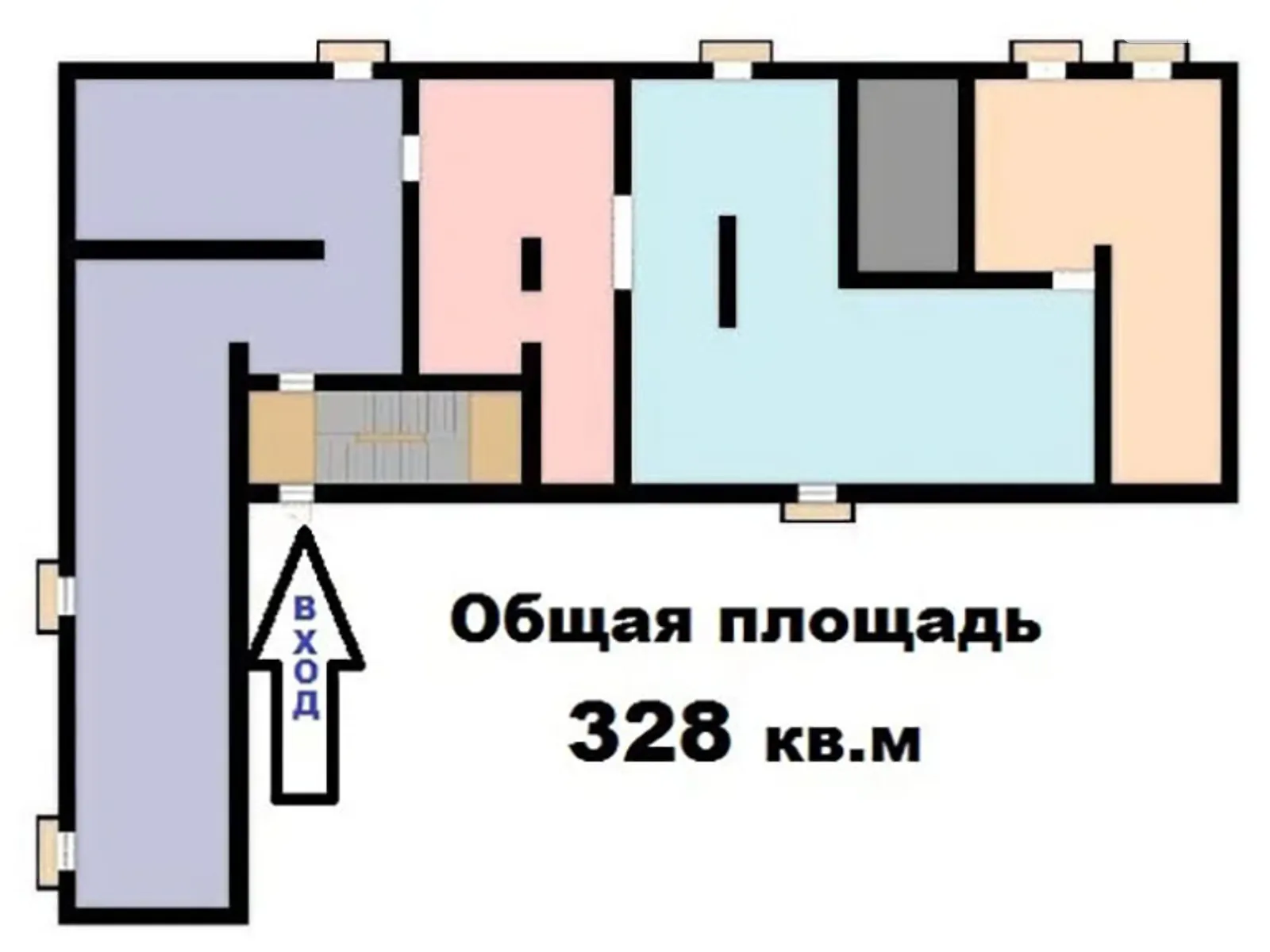 Продается помещения свободного назначения 328 кв. м в 5-этажном здании, цена: 24900 $