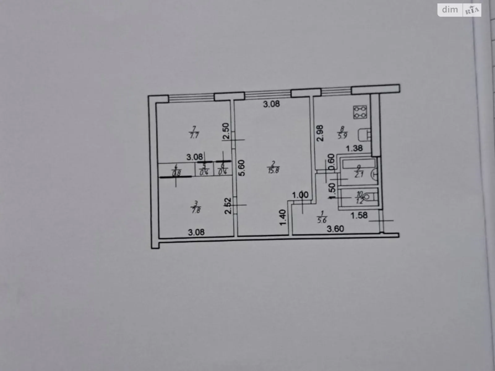 Продается 3-комнатная квартира 47.7 кв. м в Ивано-Франковске, ул. Карпатская, 10