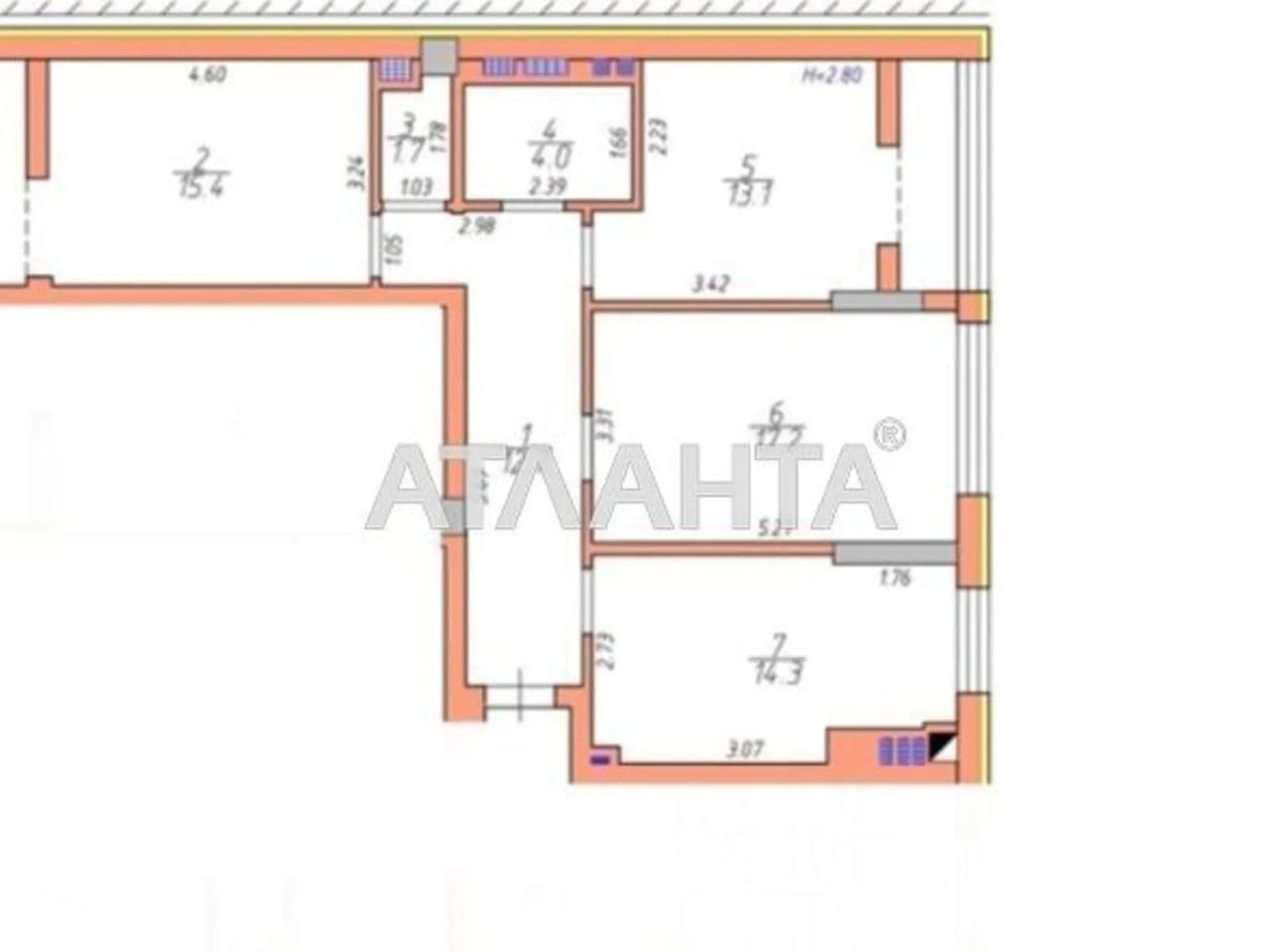 Продается 3-комнатная квартира 85.6 кв. м в Черновцах - фото 1