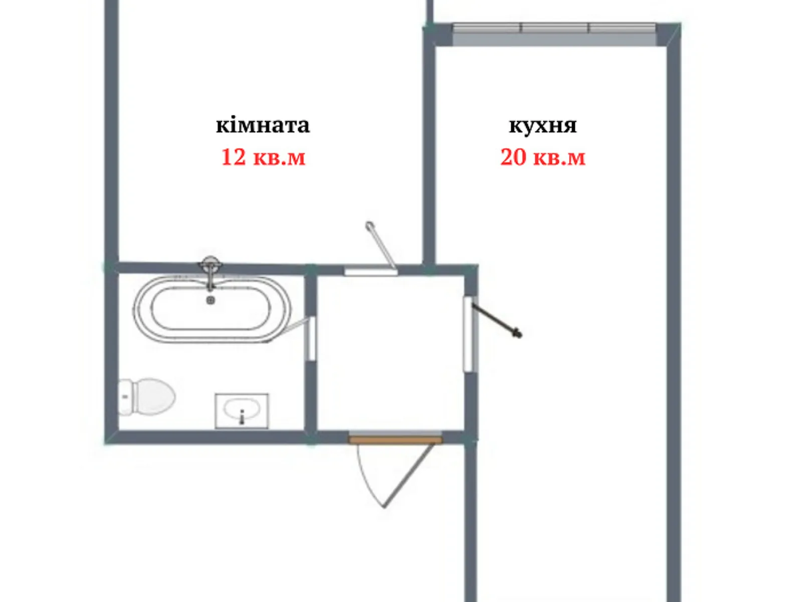 Продається 1-кімнатна квартира 39 кв. м у Одесі, цена: 42000 $ - фото 1