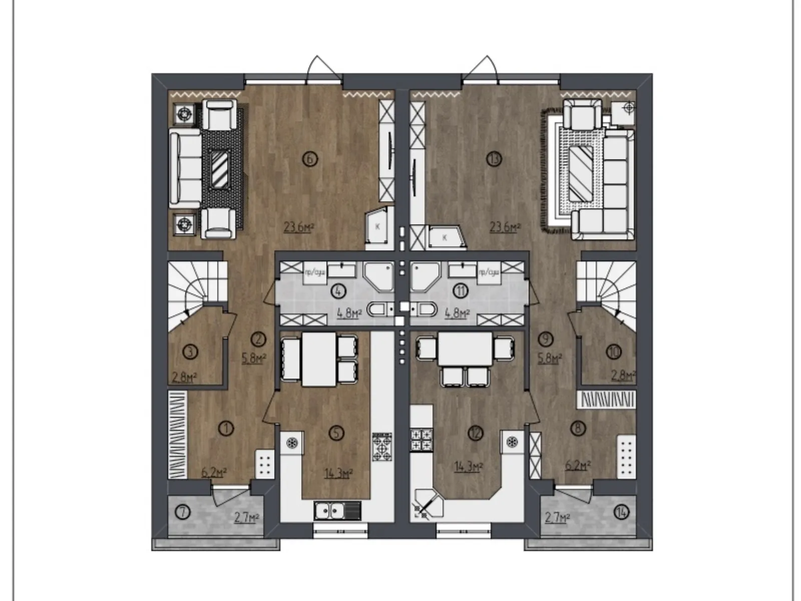 Продается часть дома 117 кв. м с бассейном - фото 2