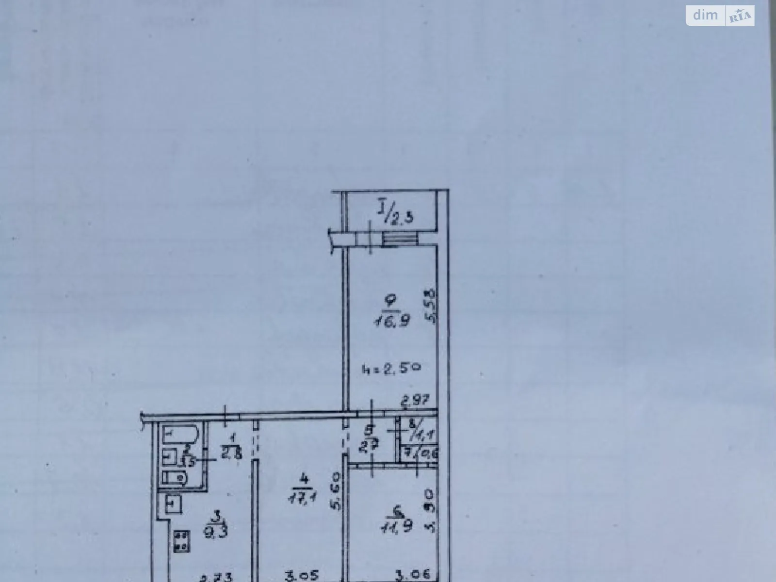 Продается 3-комнатная квартира 68 кв. м в Днепре, цена: 56000 $ - фото 1