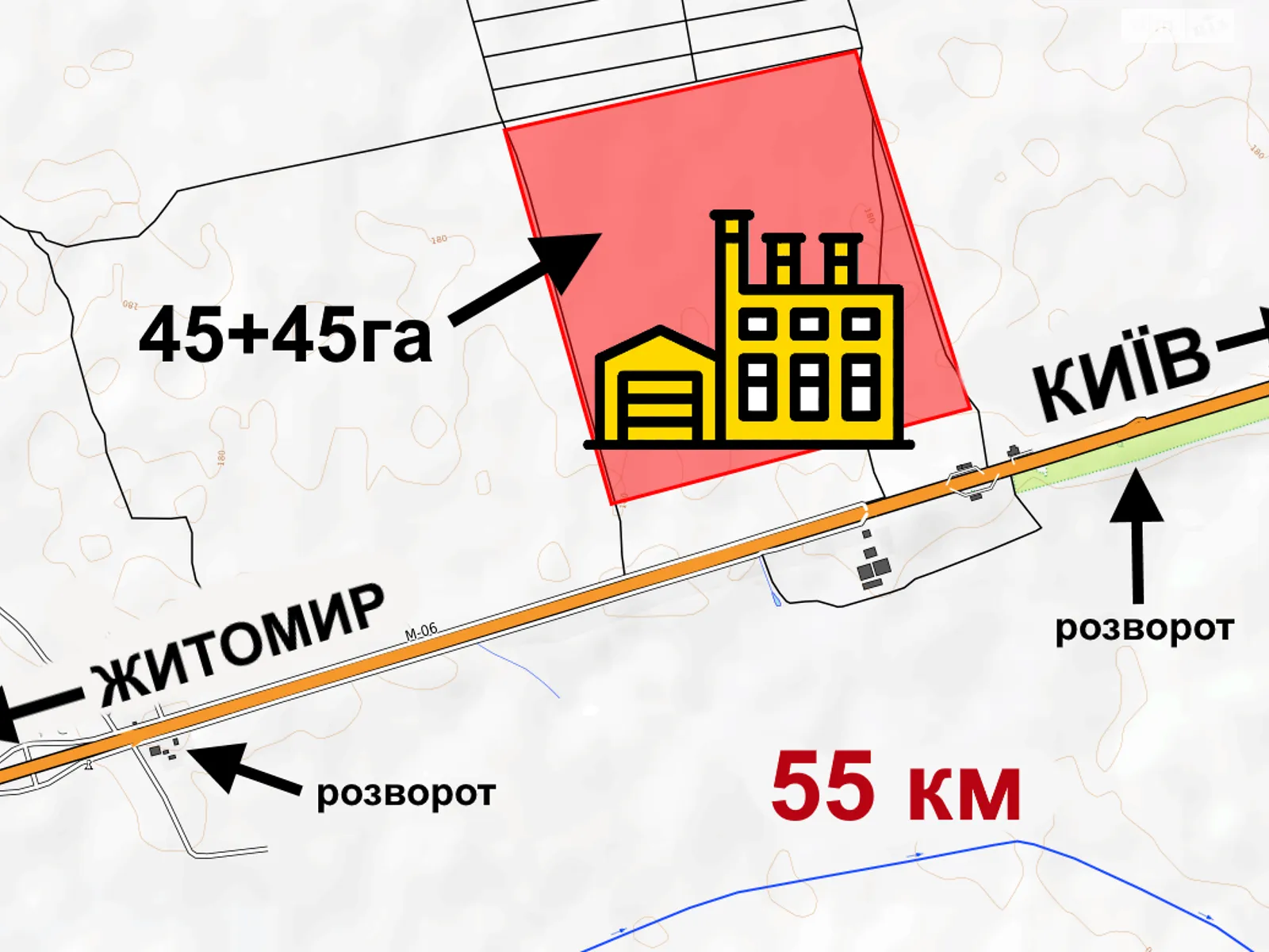 Продається земельна ділянка 90 соток у Київській області, цена: 3591000 $ - фото 1