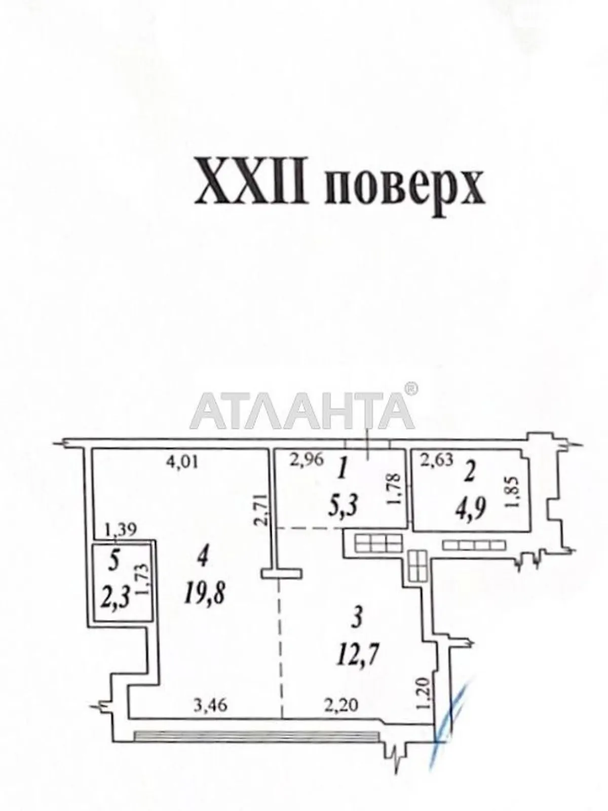 Продається 1-кімнатна квартира 45 кв. м у Одесі - фото 2